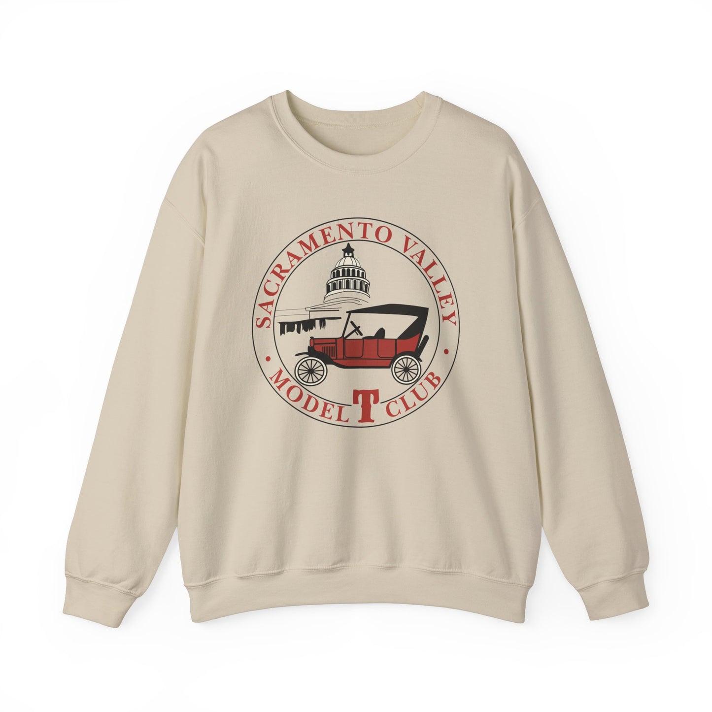 Sacramento Valley Model T Club (front and back logo) Unisex Heavy Blend™ Crewneck Sweatshirt