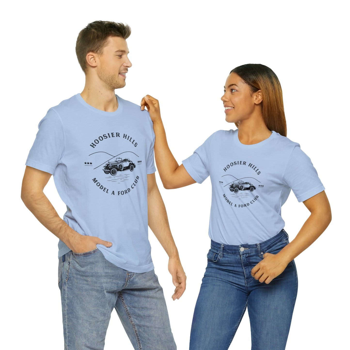Hoosier Hills Model A Ford Club Unisex Jersey Short Sleeve Tee