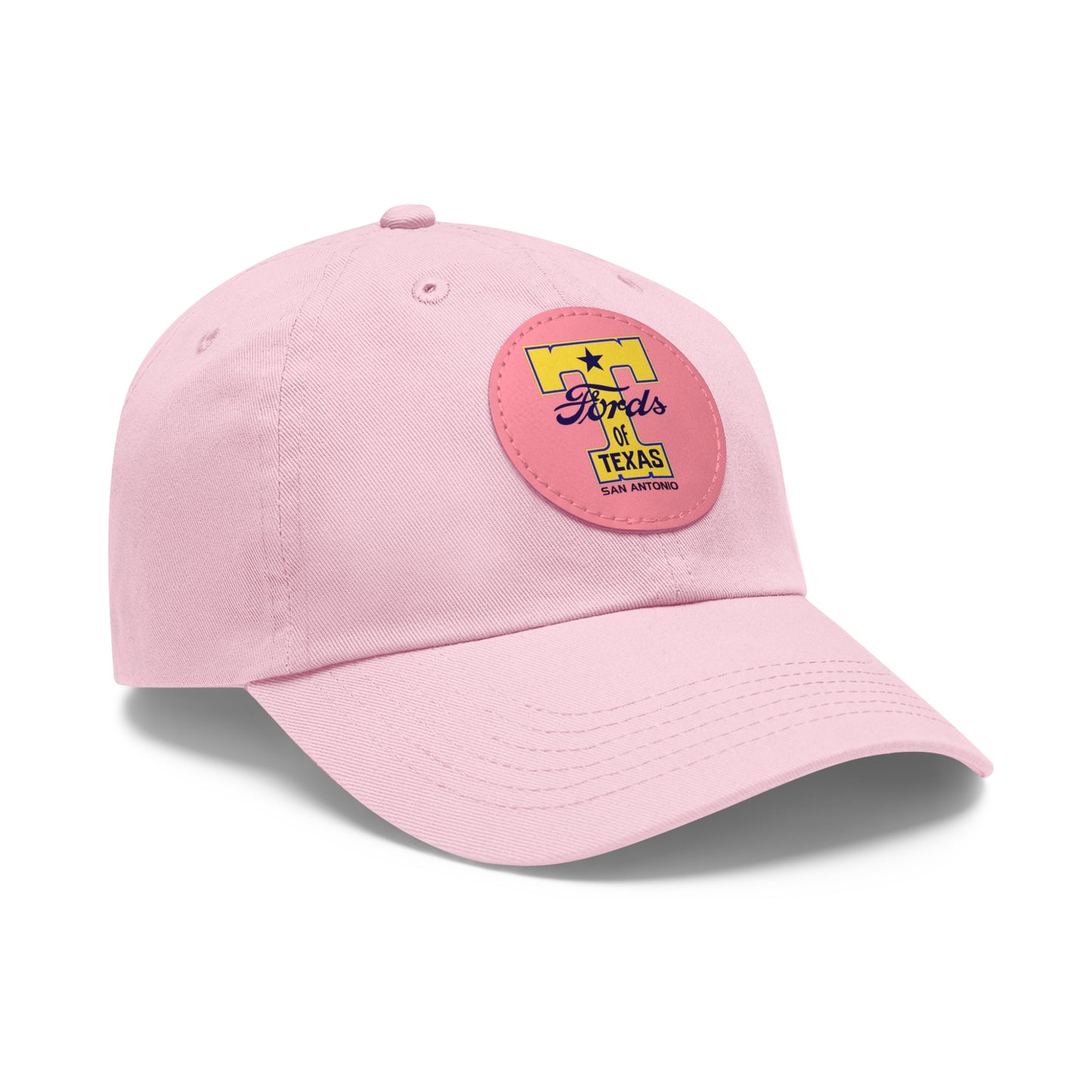 T Fords of Texas Dad Hat with Leather Patch (Round)
