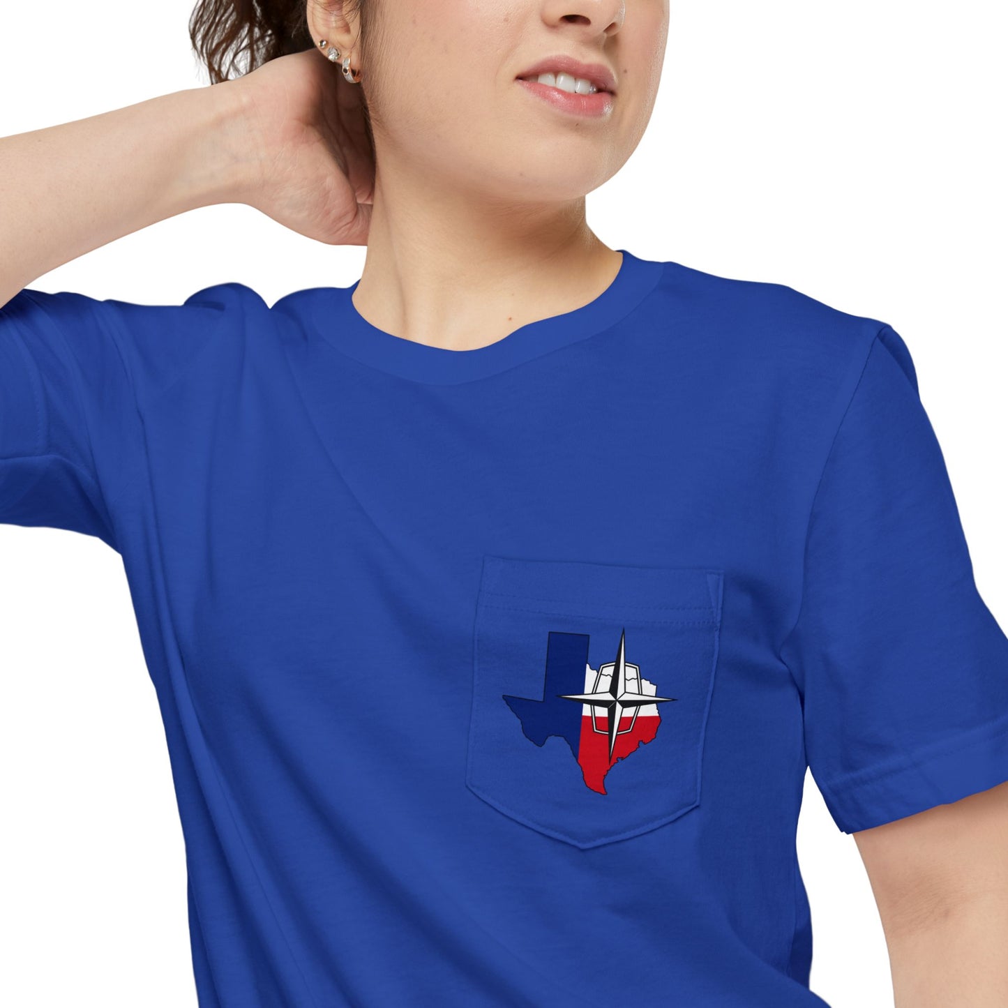 Lincoln & Continental Owners Club - Texas Gulf Coast Region Pocket T-Shirt - Front & Back Logos