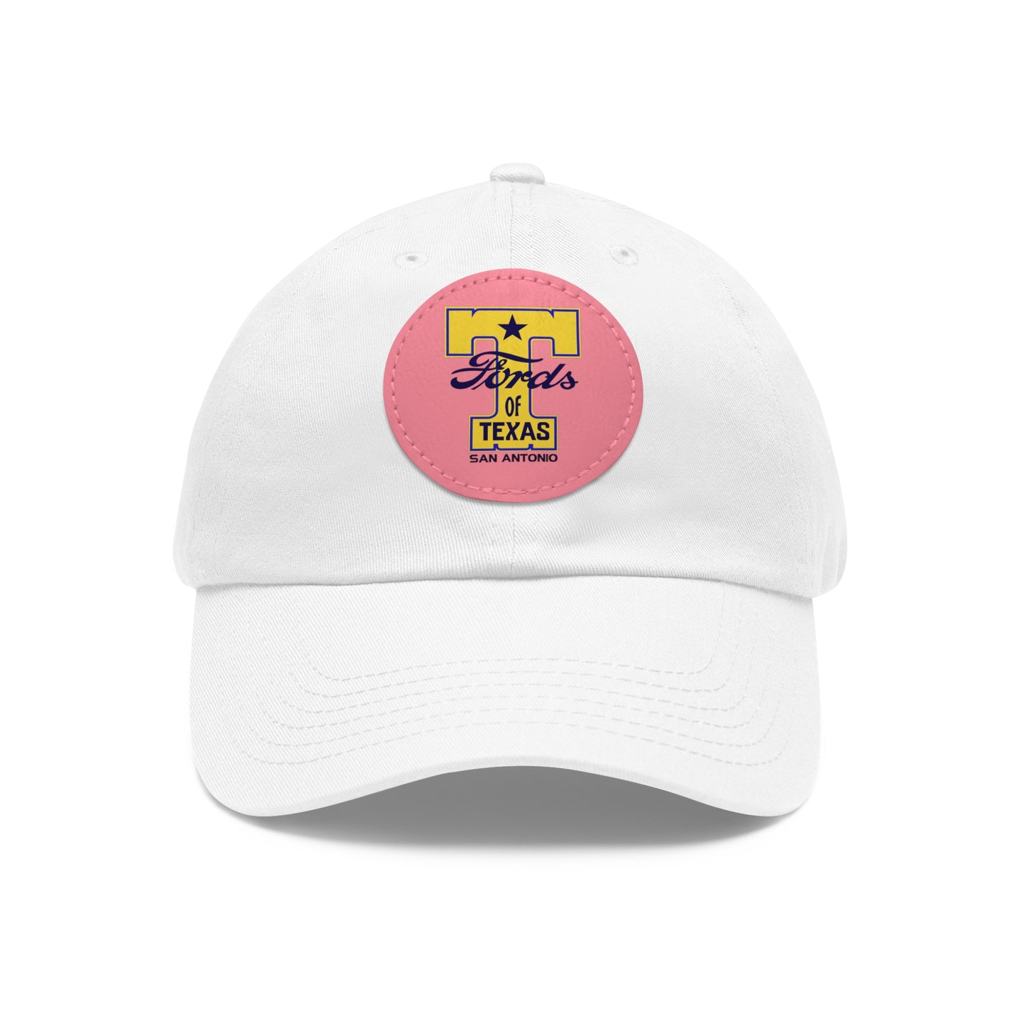 T Fords of Texas Dad Hat with Leather Patch (Round)