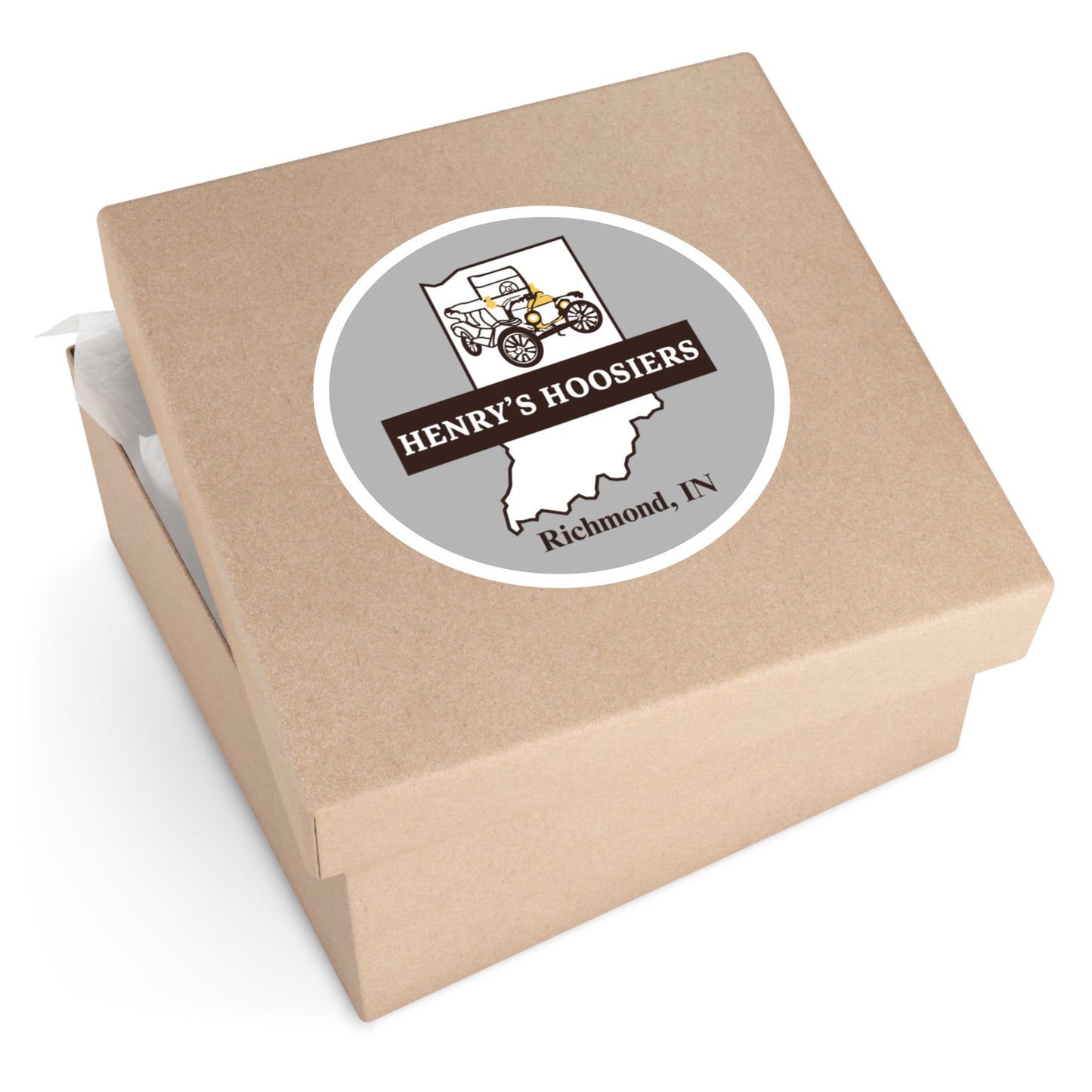 Henry's Hoosiers Round Stickers, Indoor\Outdoor