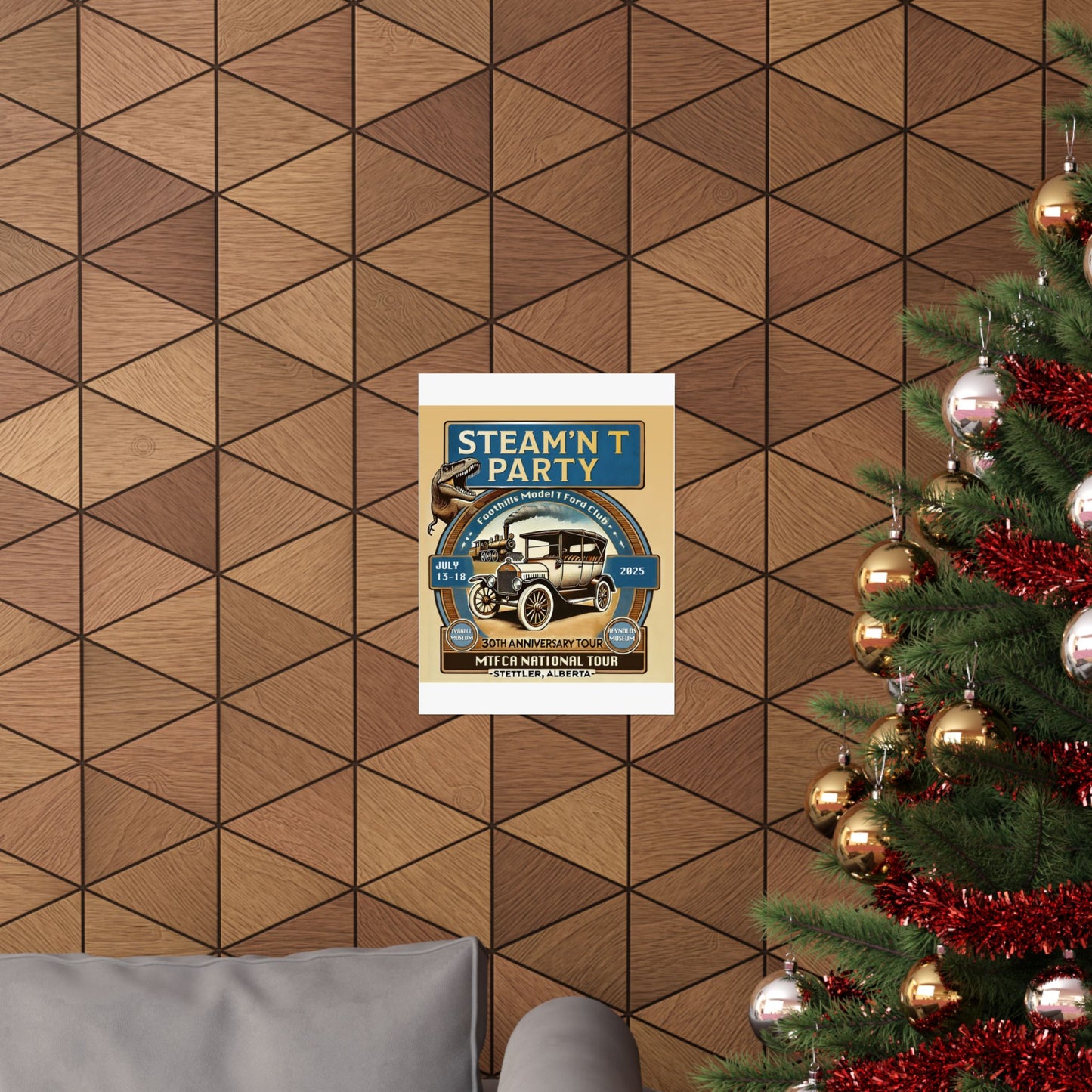 Foothills Model T Ford Club STEAM'N T PARTY Matte Poster