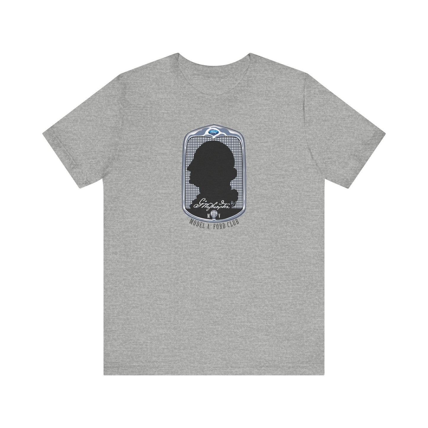 George Washington Model A Ford Club (front black logo) Unisex Jersey Short Sleeve Tee