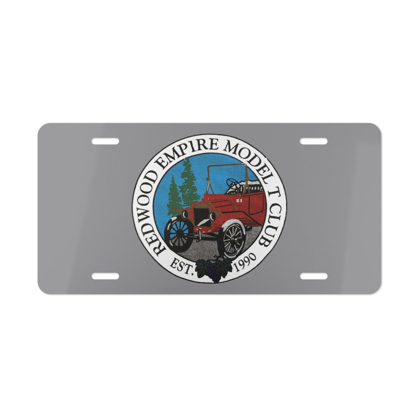 Redwood Empire Model T Club Vanity Plate - Redwood Empire Model T Club, Established 1990