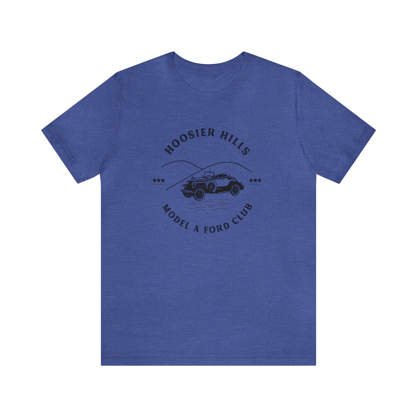 Hoosier Hills Model A Ford Club Unisex Jersey Short Sleeve Tee