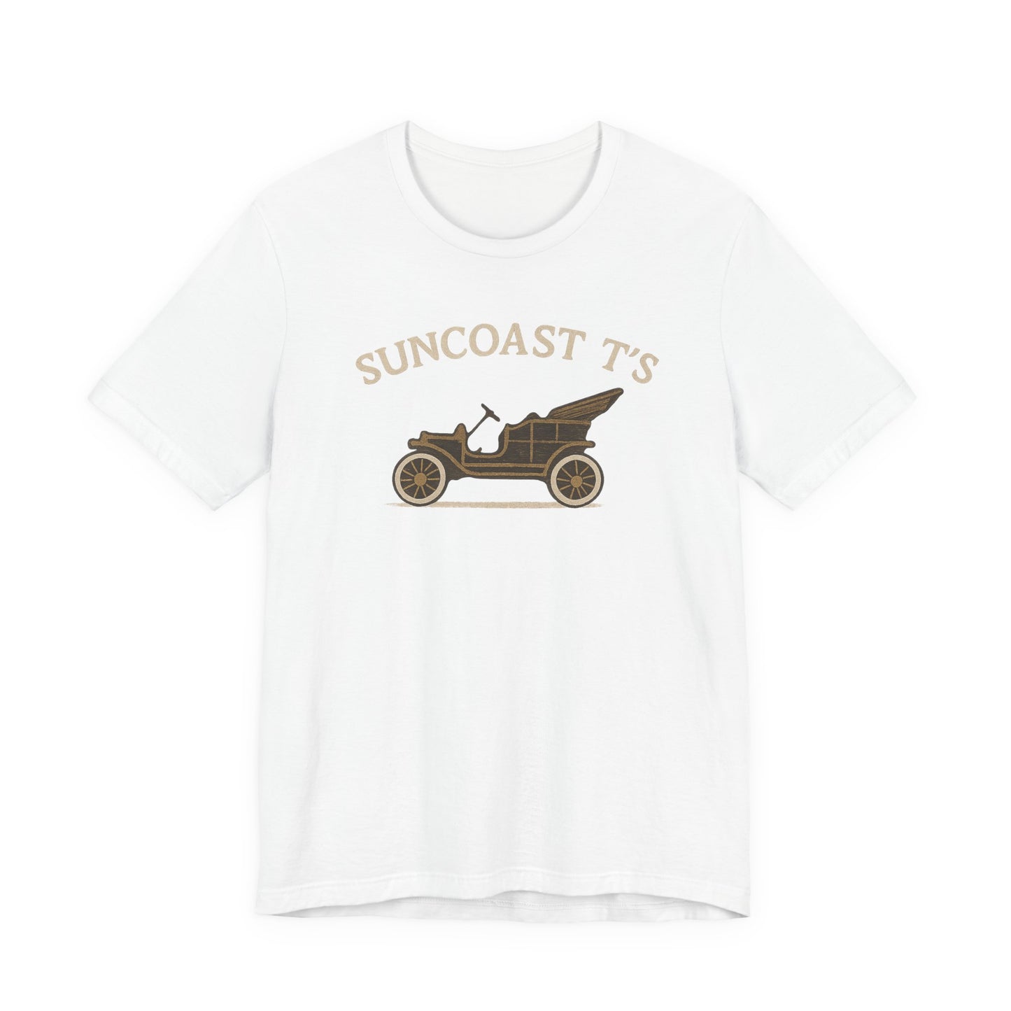 Suncoast T's large front logo - Unisex Tee, Casual Wear, Gift for Car Enthusiasts, Summer Fashion, Retro Style