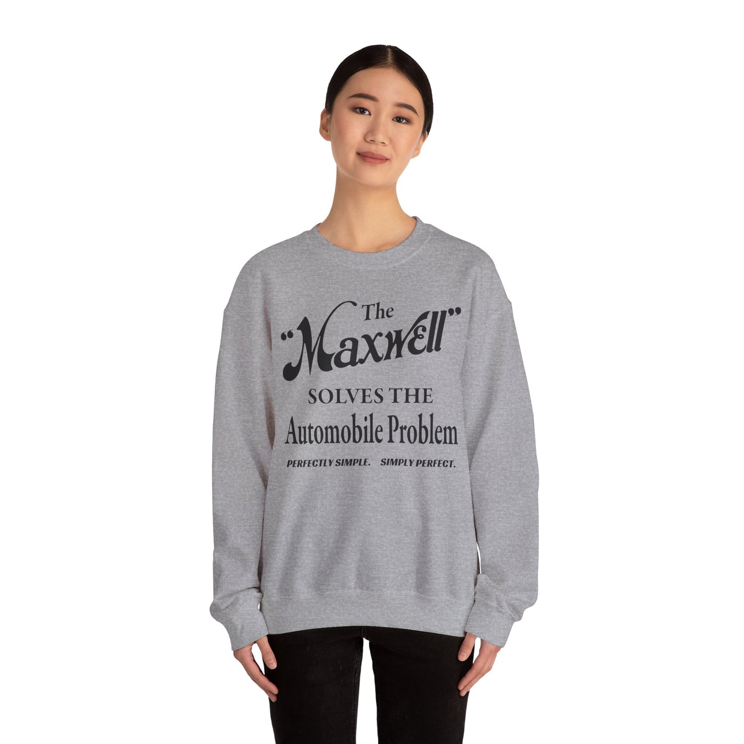 Maxwell Briscoe Motor Club - Sweatshirt, Unisex Crewneck Pullover, Retro Car Lover Gift, Cozy Casual Wear, Perfect for Car Shows