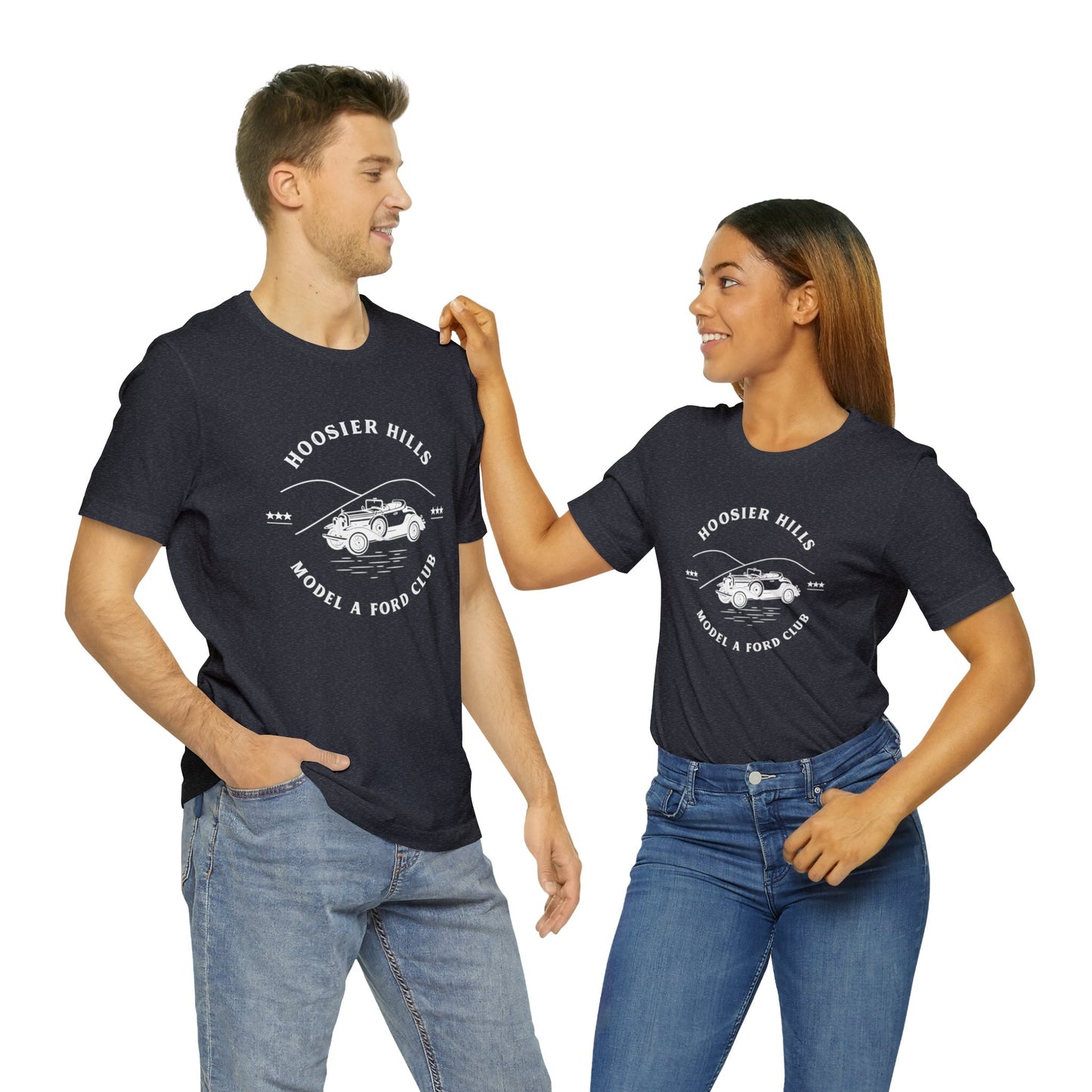 Hoosier Hills Model A Ford Club Unisex Jersey Short Sleeve Tee