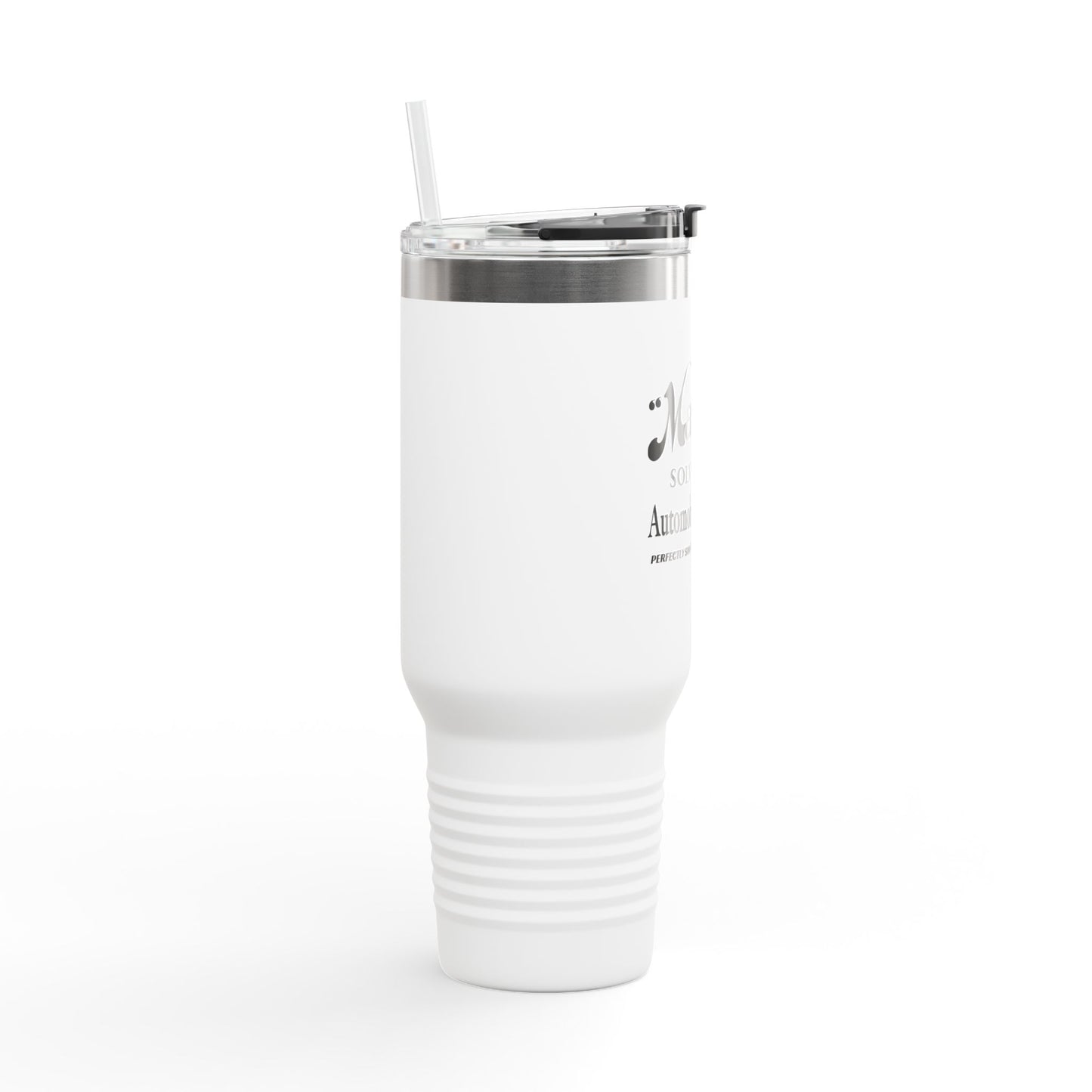 Maxwell Briscoe Motor Club - Insulated Travel Mug - 40oz, Stylish Travel Tumbler, Gift for Coffee Lovers, Reusable Mug for Road Trips