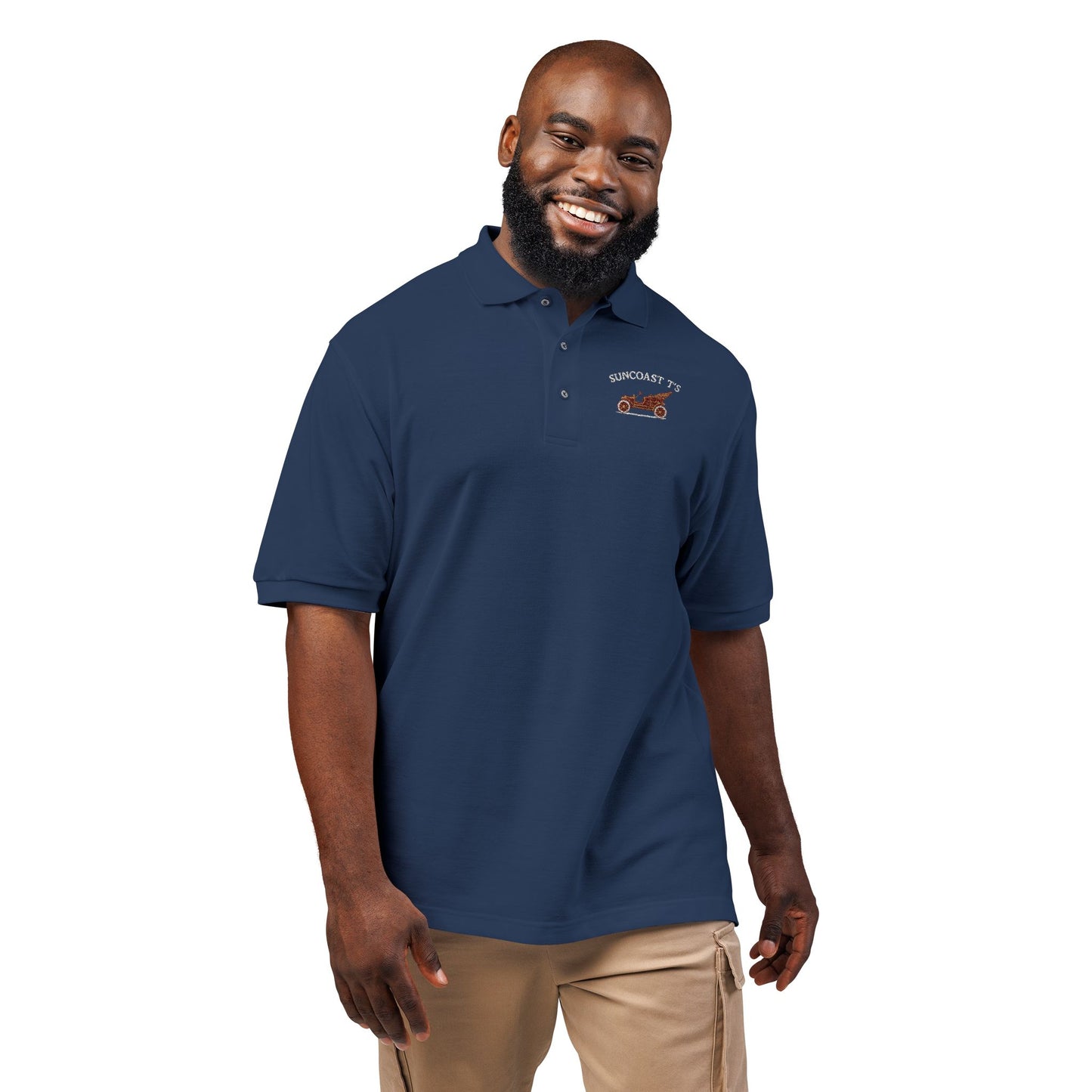 Suncoast T's - Stylish Embroidered Unisex Polo Shirt for Casual Wear