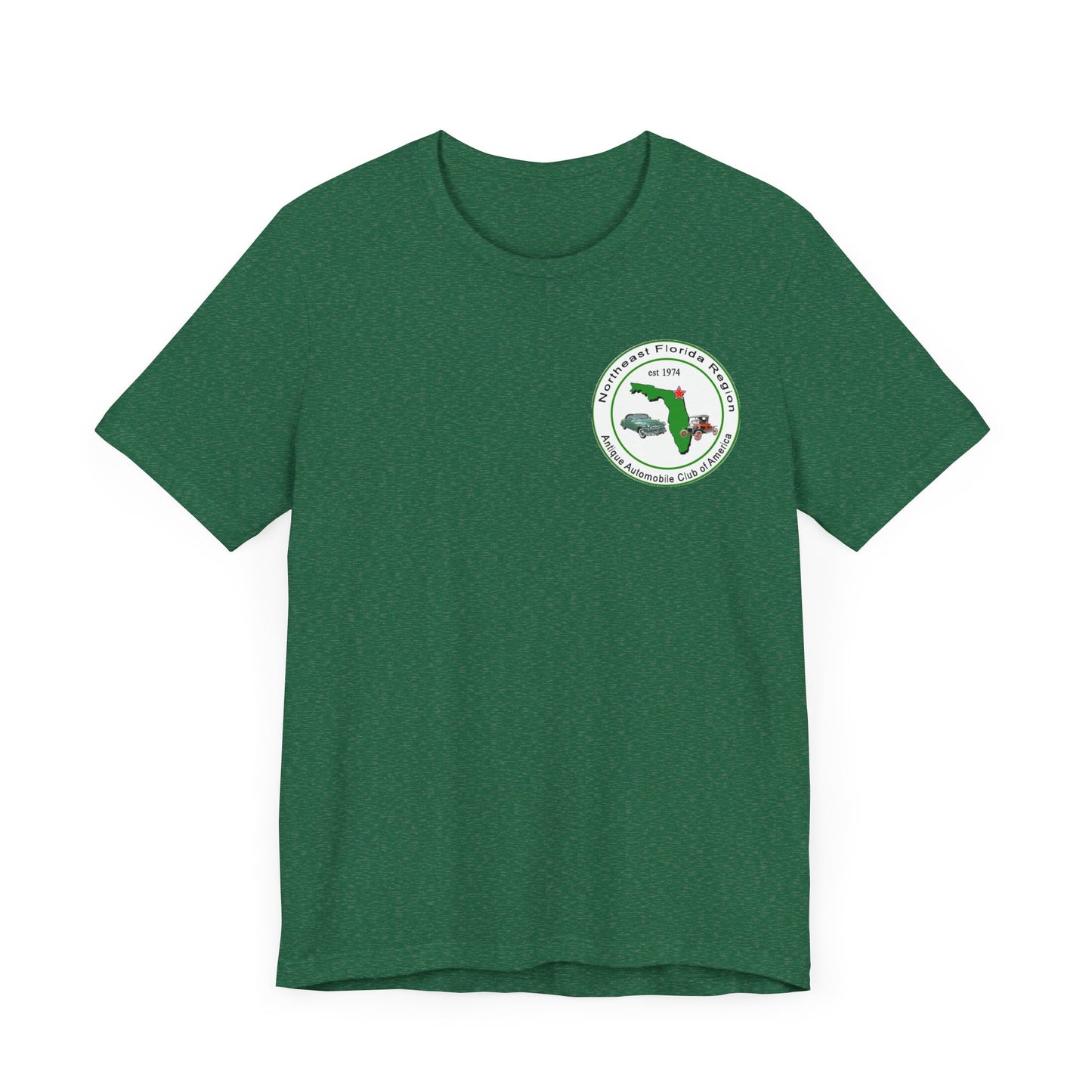 Northeast Florida Region AACA (front and back logos) - Unisex Jersey Shirt for Car Enthusiasts