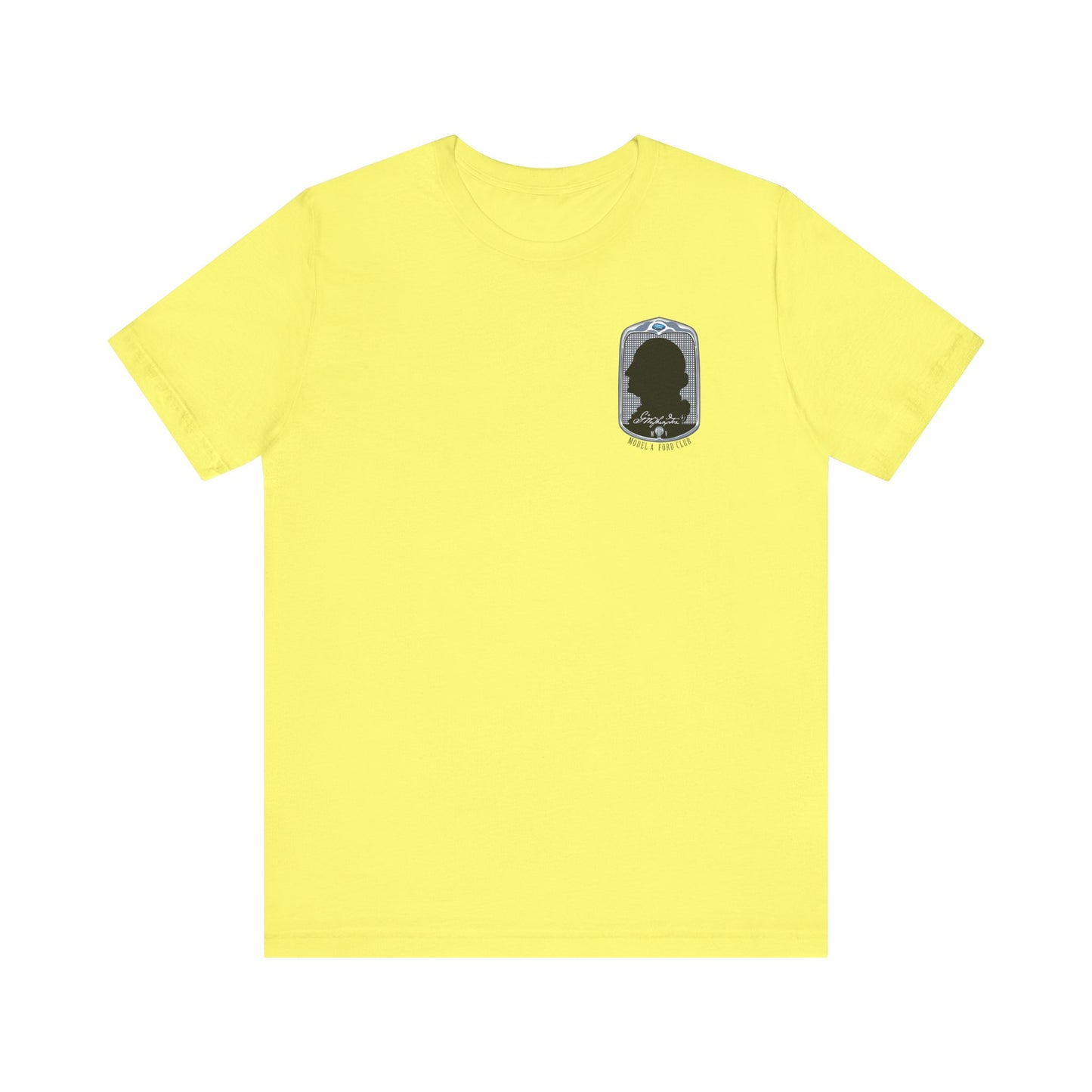 George Washington Model A Ford Club (front and back black logo) Unisex Jersey Short Sleeve Tee