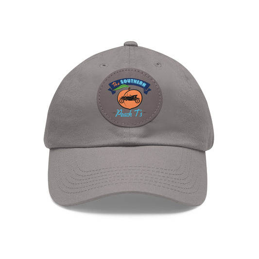 The Southern Peach T's Dad Hat with Leather Patch (Round)