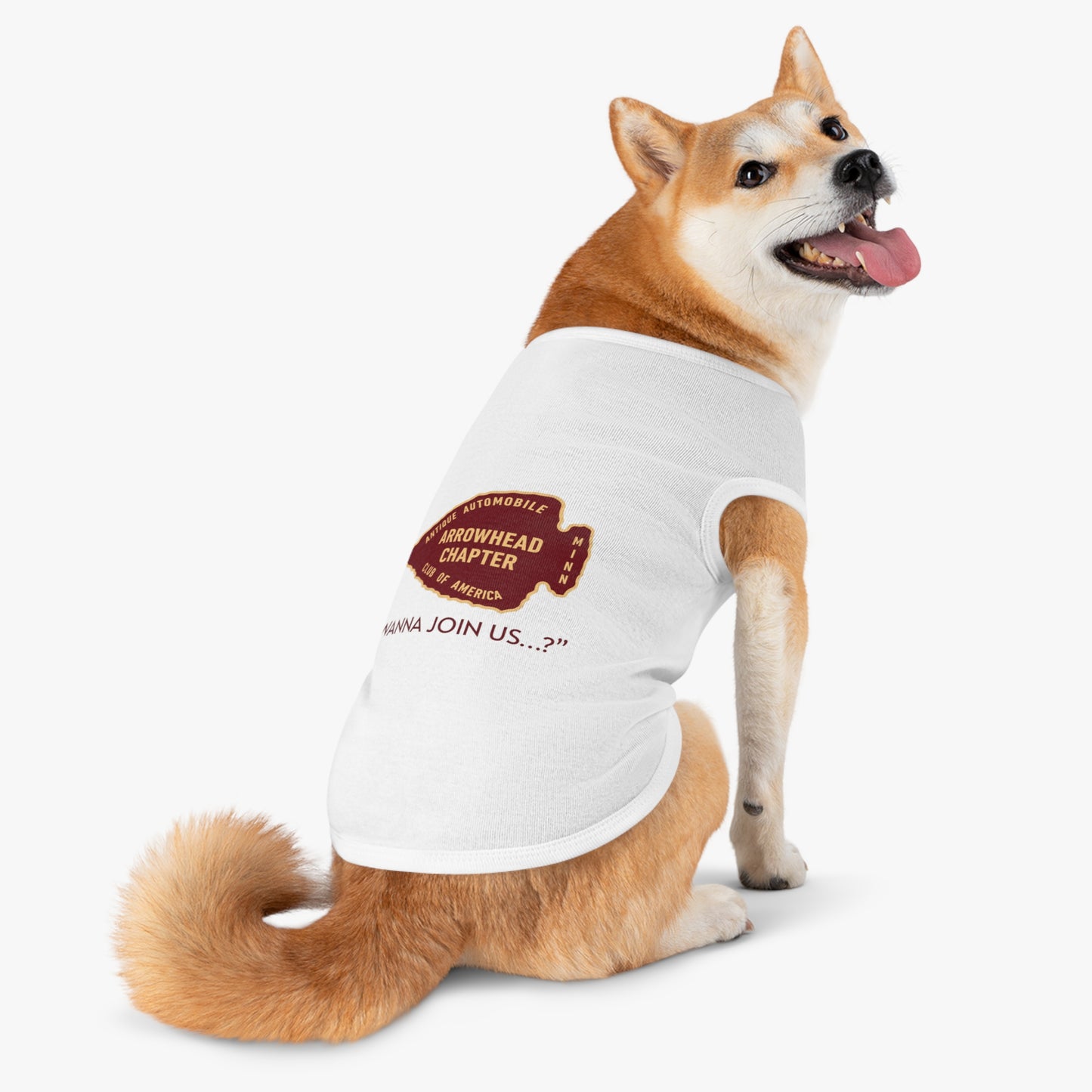 Arrowhead Chapter AACA Pet Tank Top – Vintage Automobile Club Dog Shirt