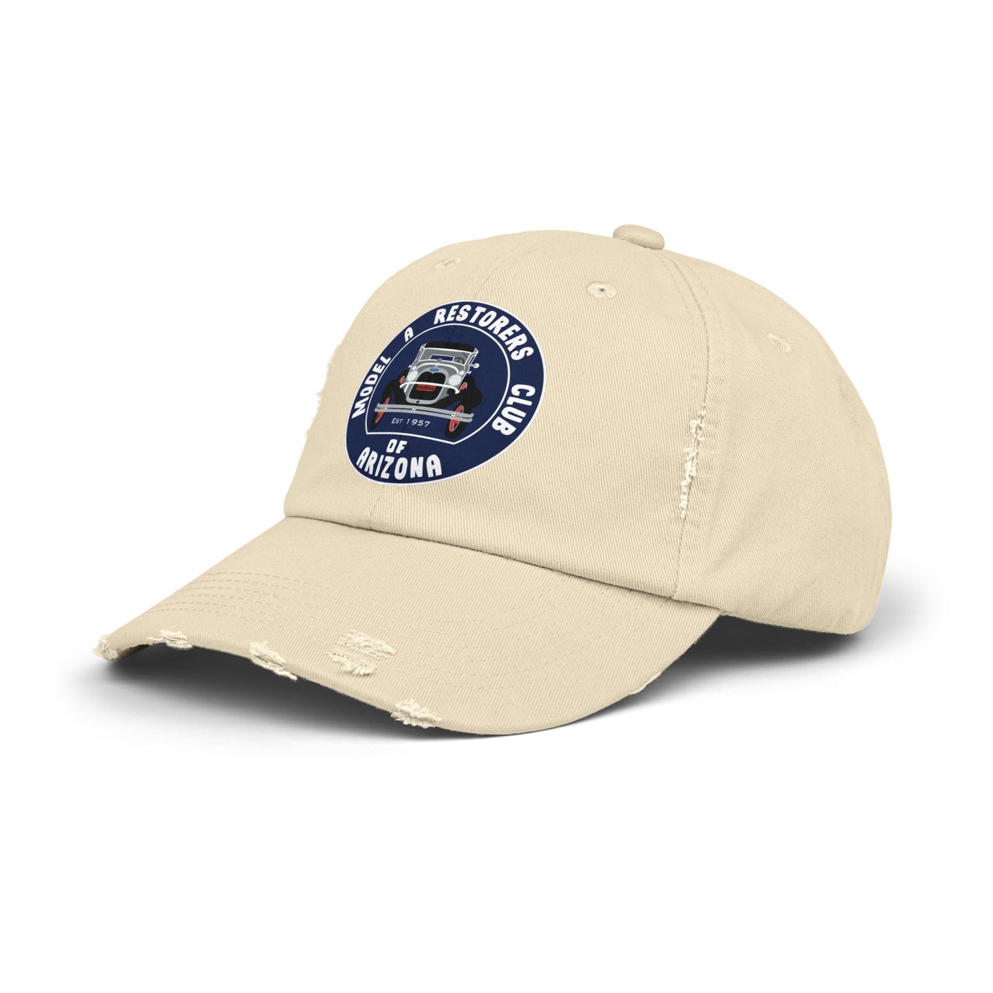 MARC of Arizona Unisex Distressed Cap - Model A Restoration Club of Arizona Emblem