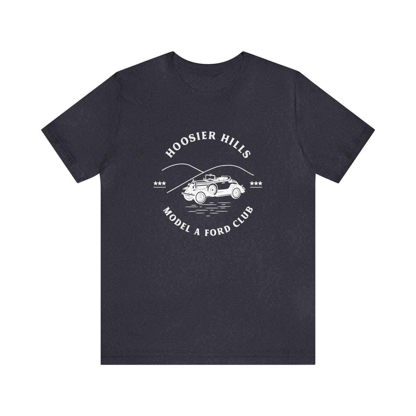 Hoosier Hills Model A Ford Club Unisex Jersey Short Sleeve Tee