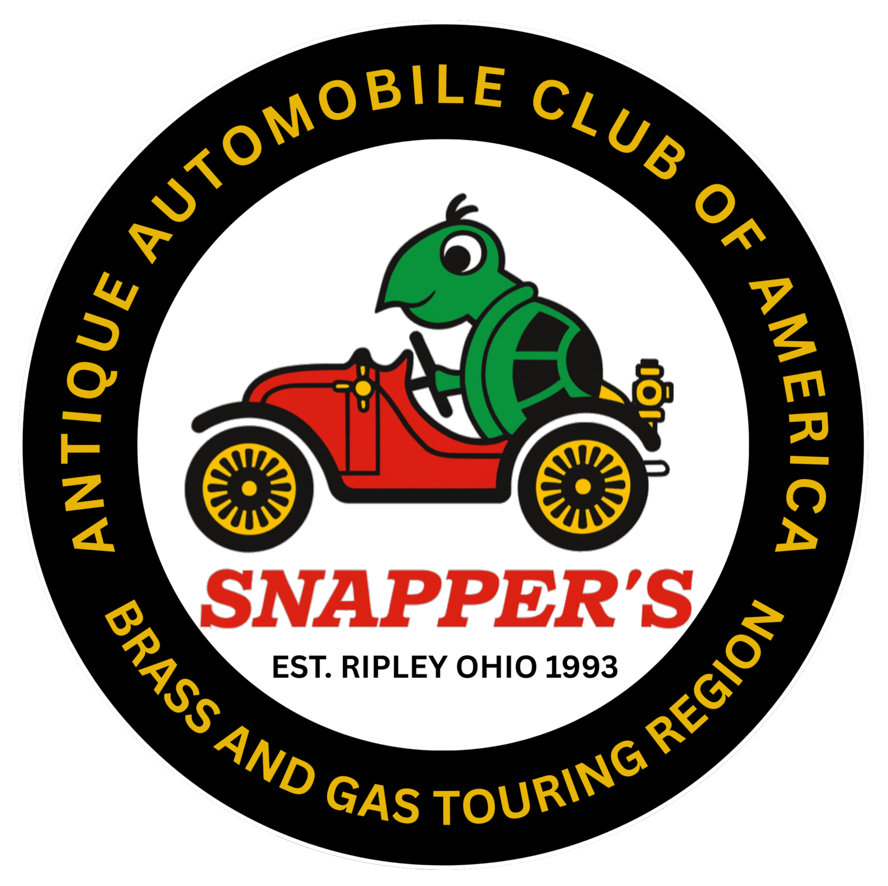 Snappers Logo Snapper's Brass and Gas Touring Region – Car Club T Shirts.com