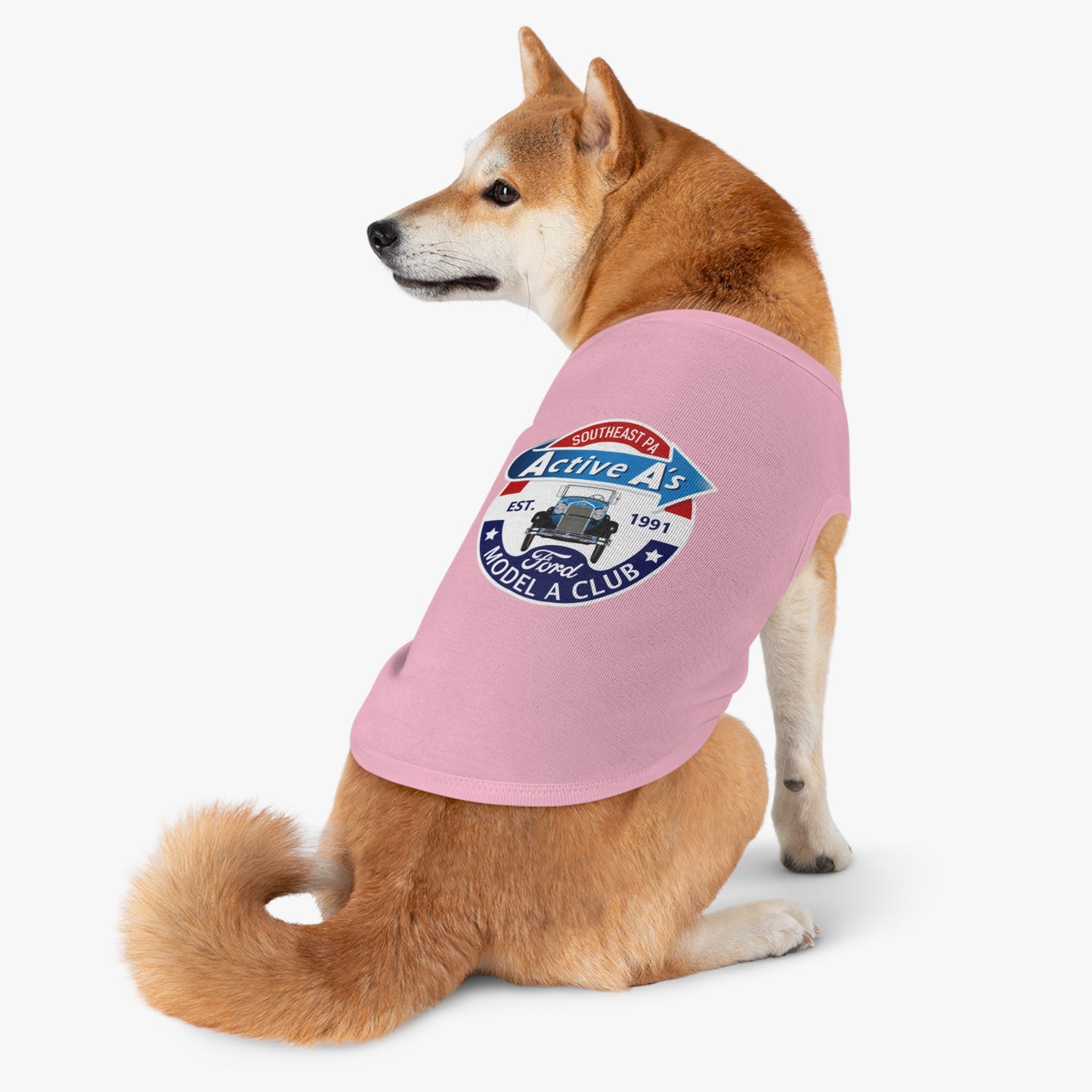 Active A's Ford Model A Club Logo Dog Shirt