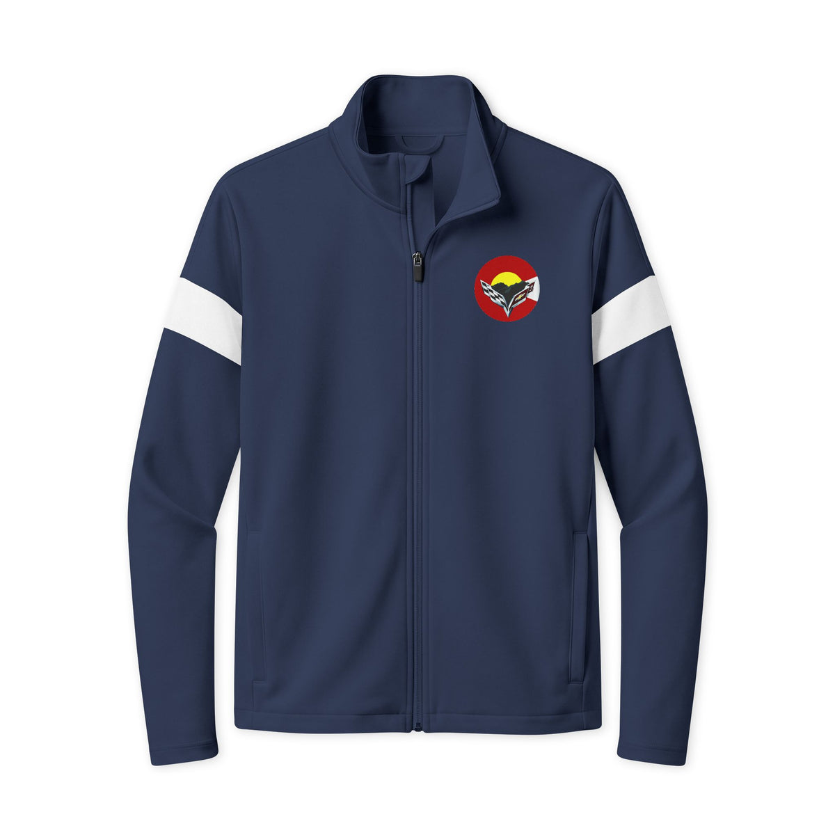 Central Colorado Corvette Club Full-Zip Jacket — Printed Direct to Film with Front and Back Logos
