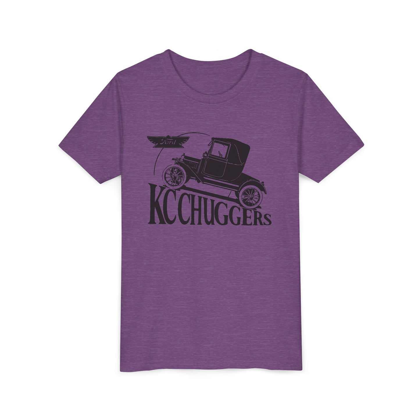KC Chuggers Vintage Car Youth Tee - Retro Automobile Graphic Shirt