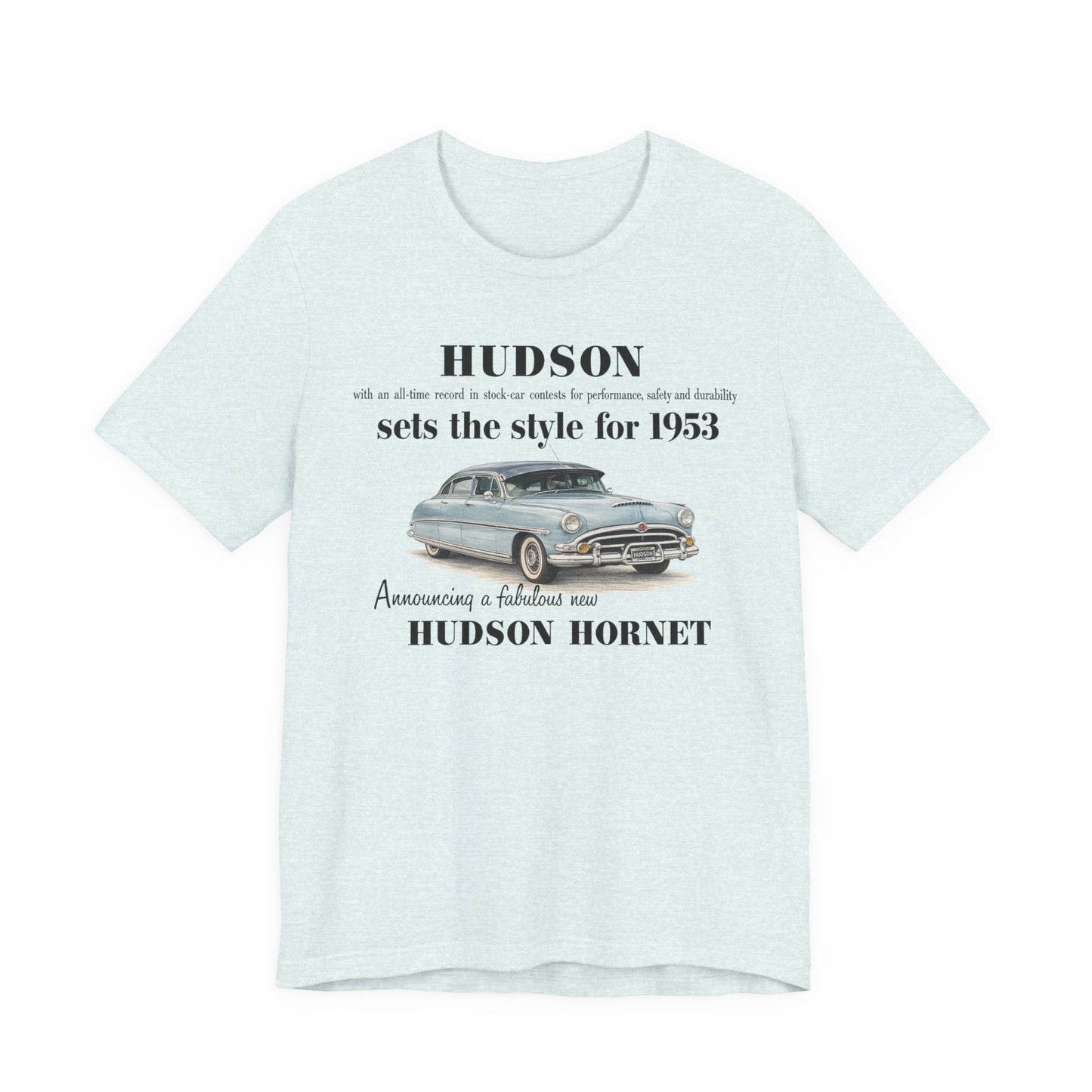 1953 Hudson Hornet Car Tee - Unisex Jersey Short Sleeve Tee