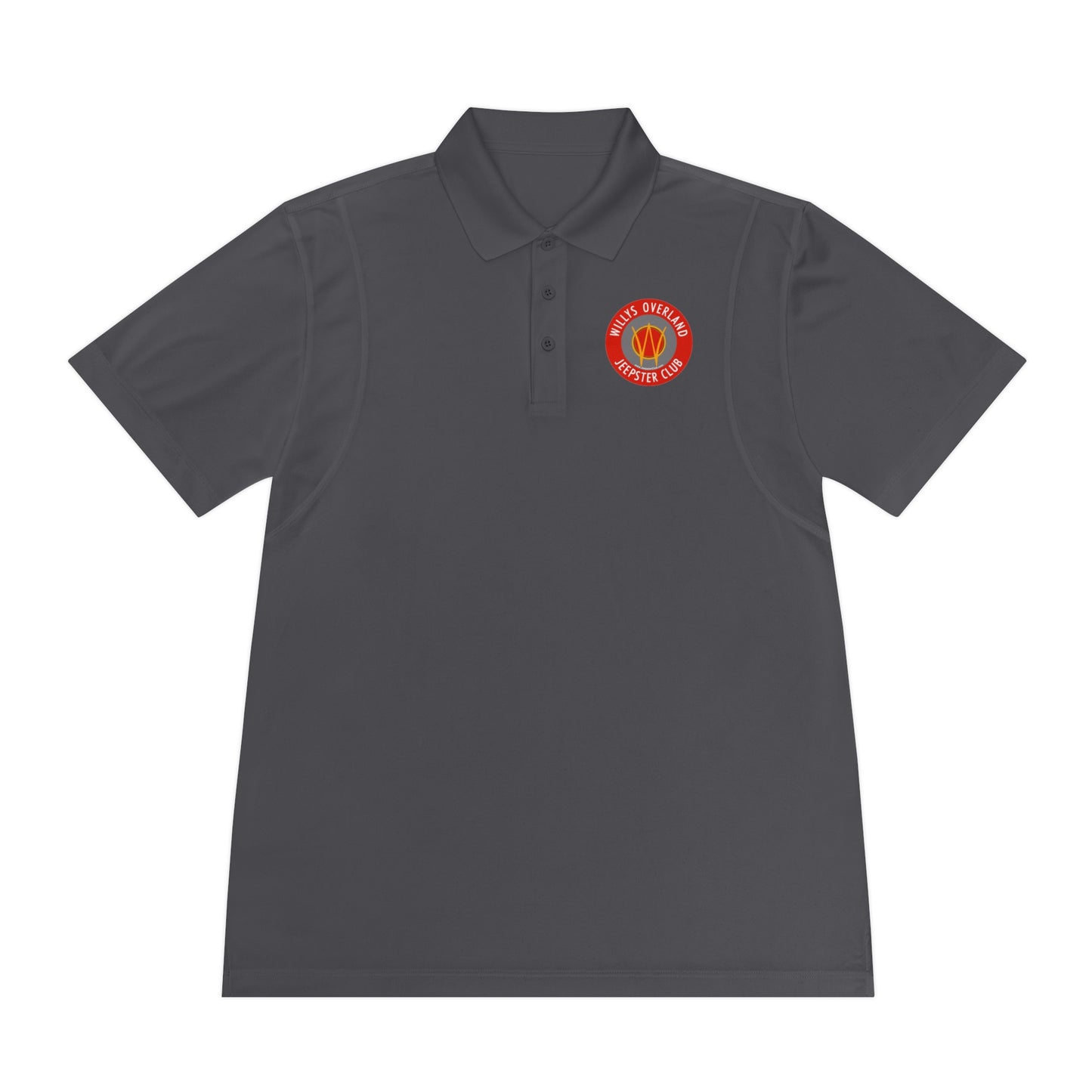 Willys Overland Jeepster Club Polo Shirt — Classic Car Club Printed Logo Polo