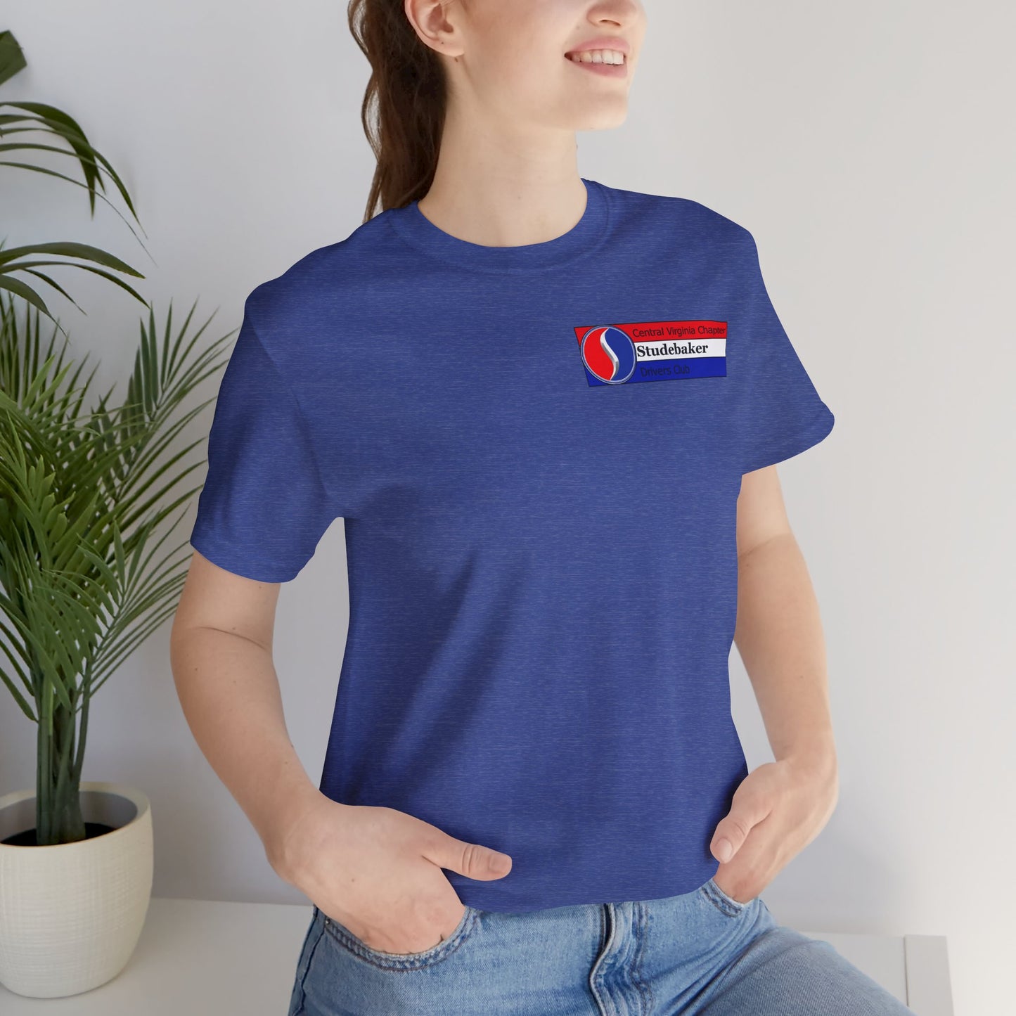 Central Virginia Chapter Studebaker Drivers Club - Unisex Jersey Short Sleeve Tee