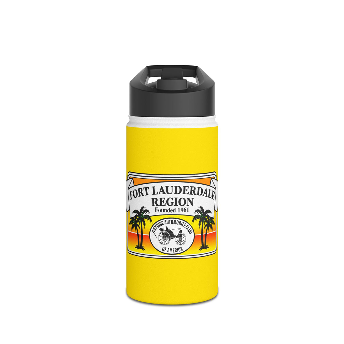 Fort Lauderdale Region AACA Stainless Steel Water Bottle, Standard Lid - Three Sizes