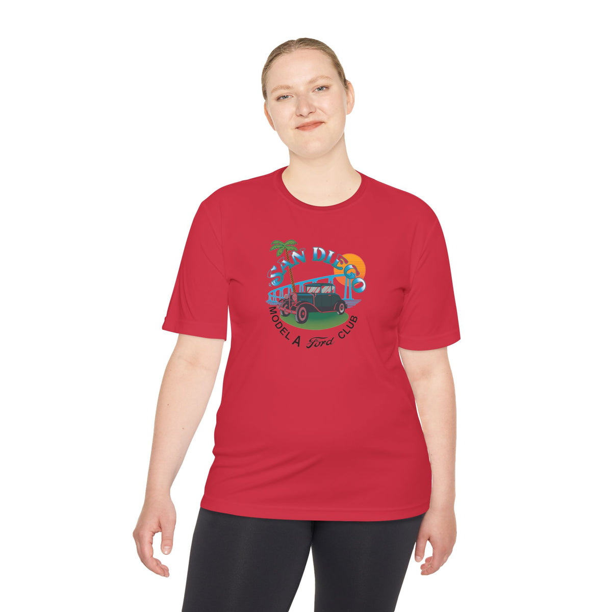 San Diego Model A Ford Club Tee — Moisture‑Wicking Shirt