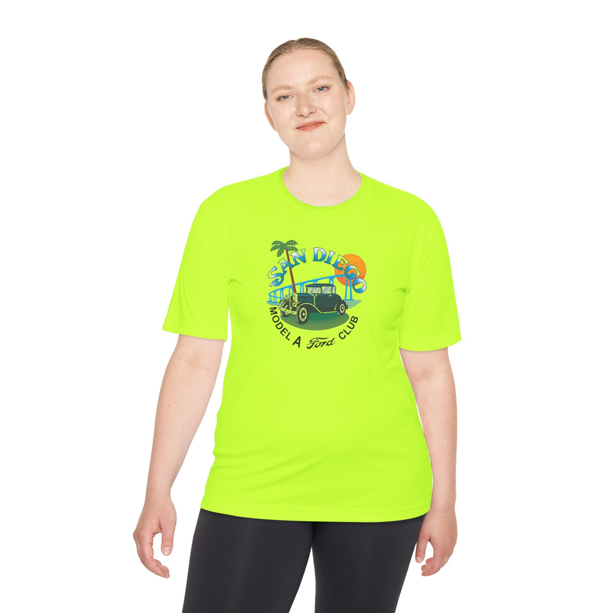 San Diego Model A Ford Club Tee — Moisture‑Wicking Shirt
