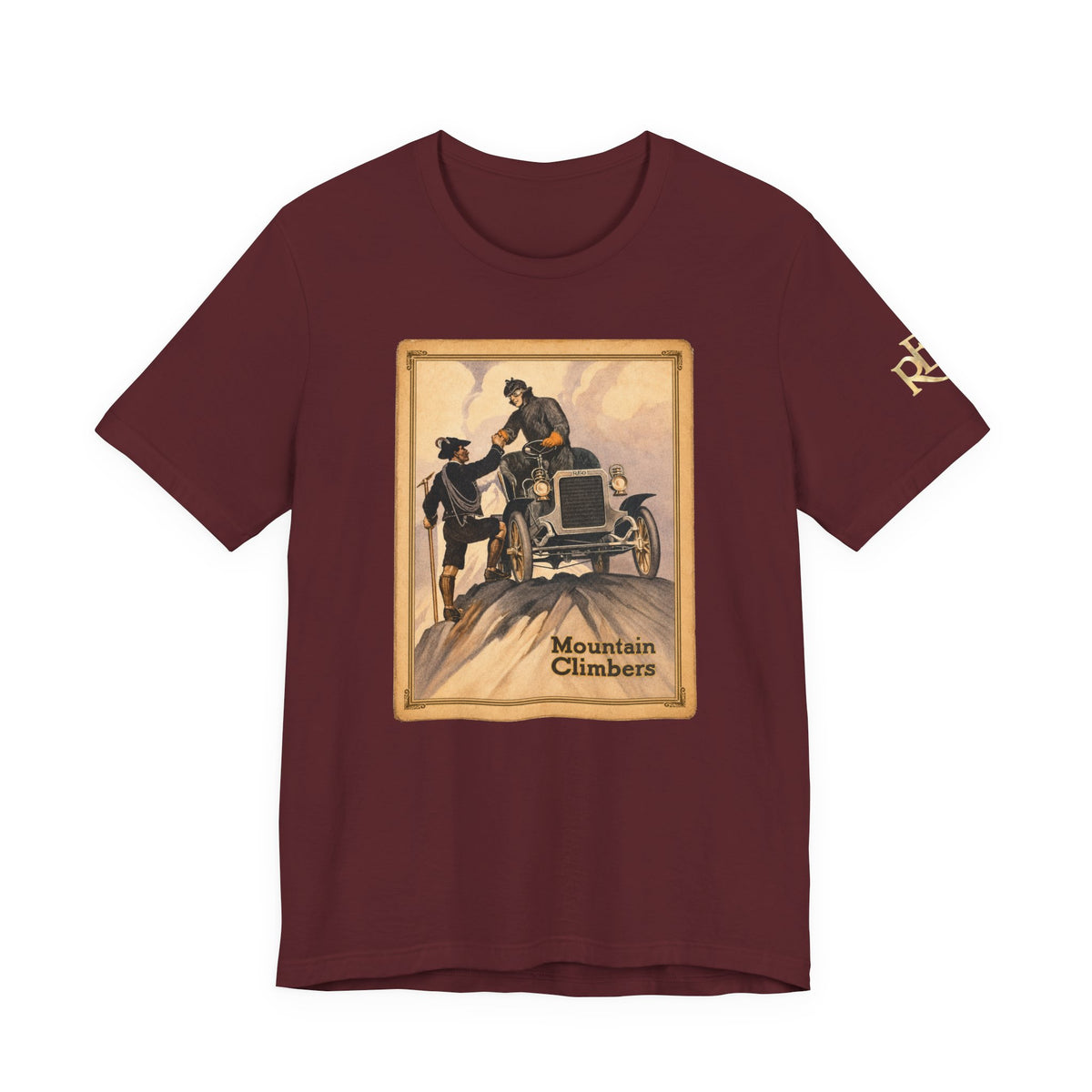 REO Mountain Climbers Vintage Tee — Unisex Soft Short Sleeve Tee