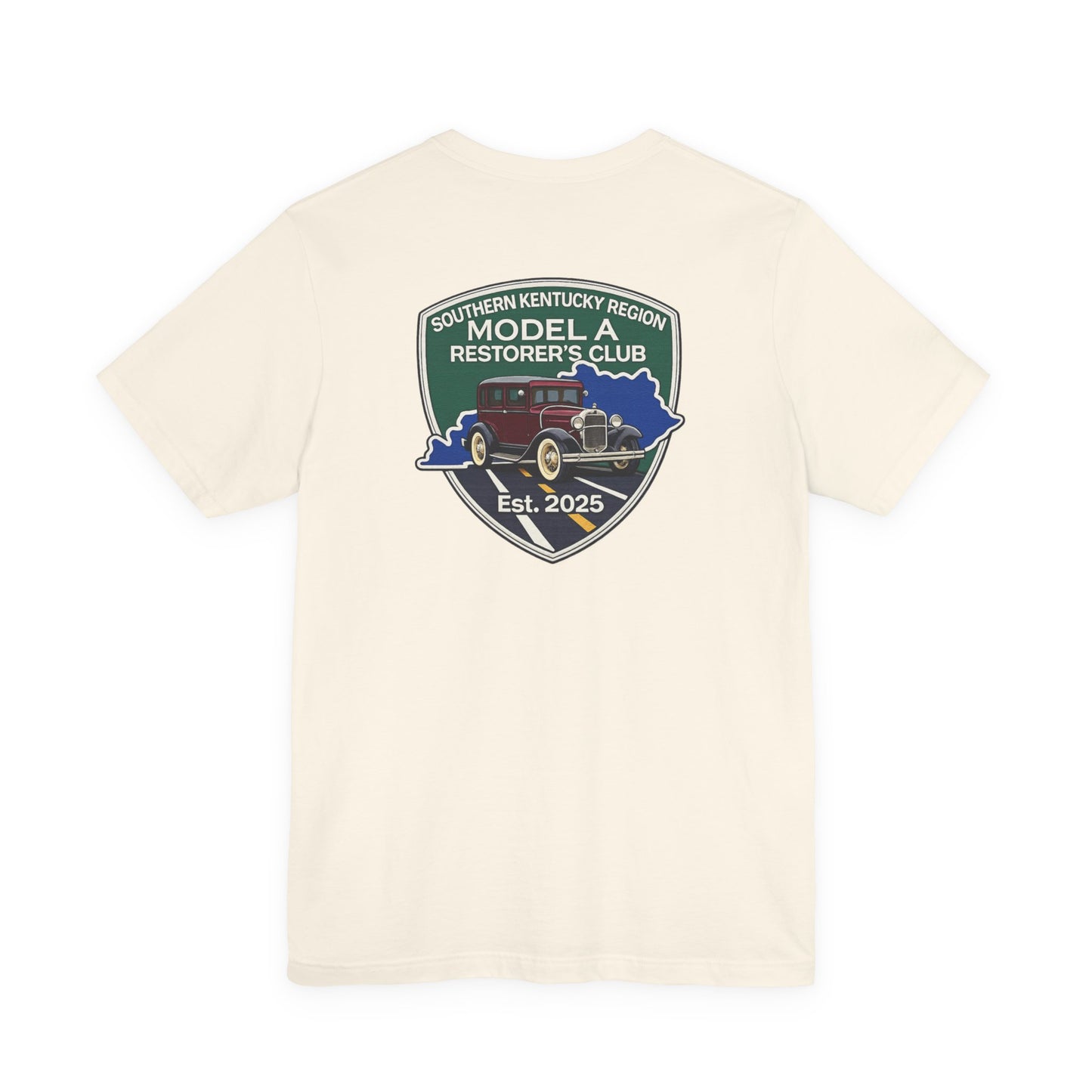 Southern Kentucky Region Model A Restorer's Club T‑Shirt — Front and Back Logos Unisex Jersey Short Sleeve Tee