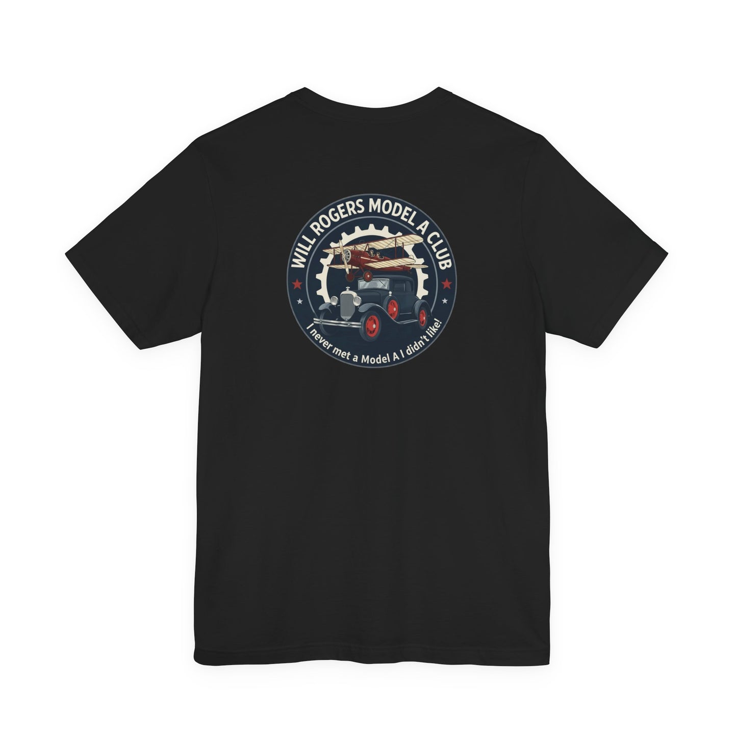 Will Rogers Model A Club – Vintage Car Graphic Tee (Front and Back Logos)