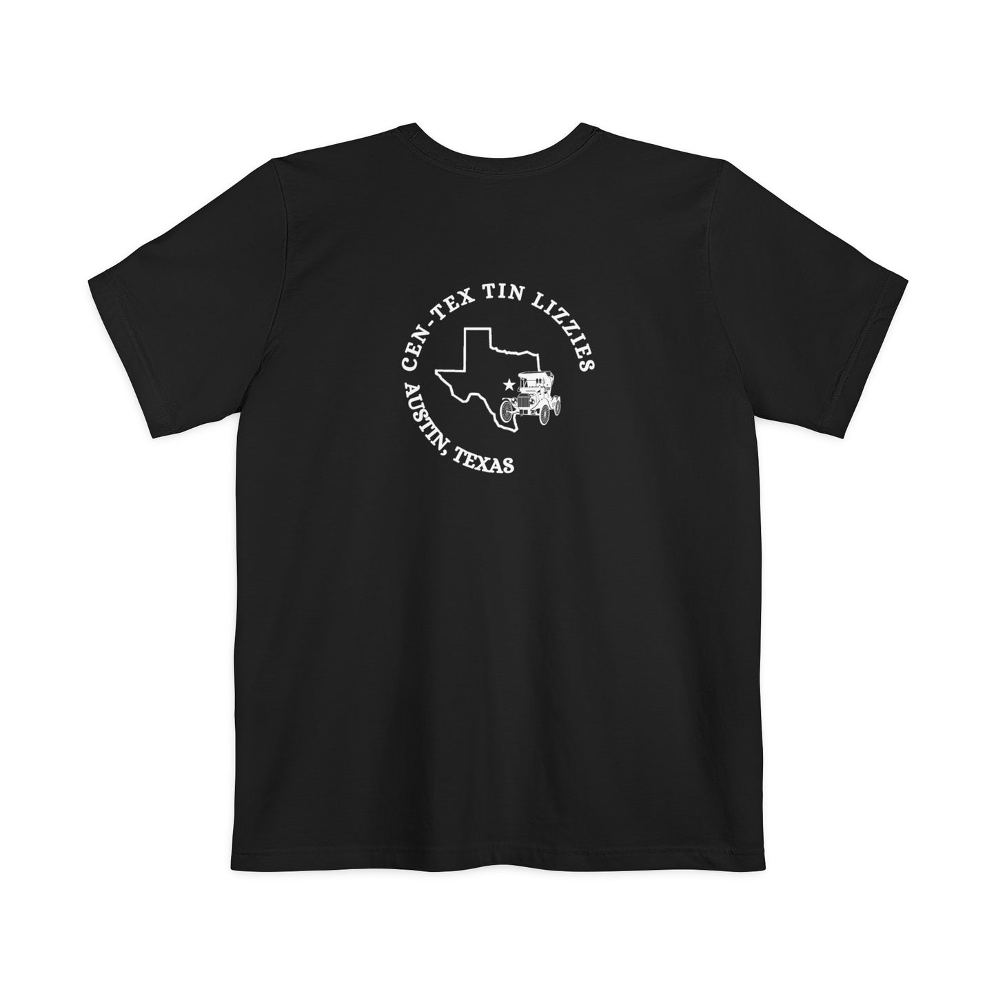 Cen-Tex Tin Lizzies (pocket logo and back logo) Unisex Pocket T-shirt