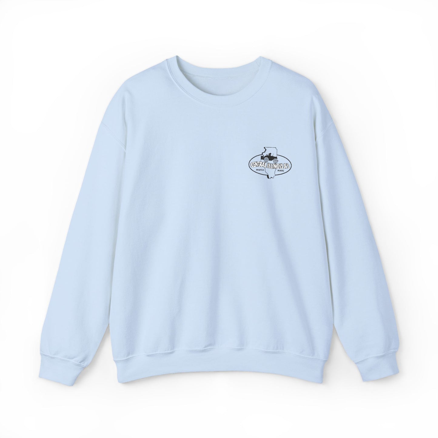 Central Illinois A's Crewneck Embroidered Sweatshirt — Small Chest Logo