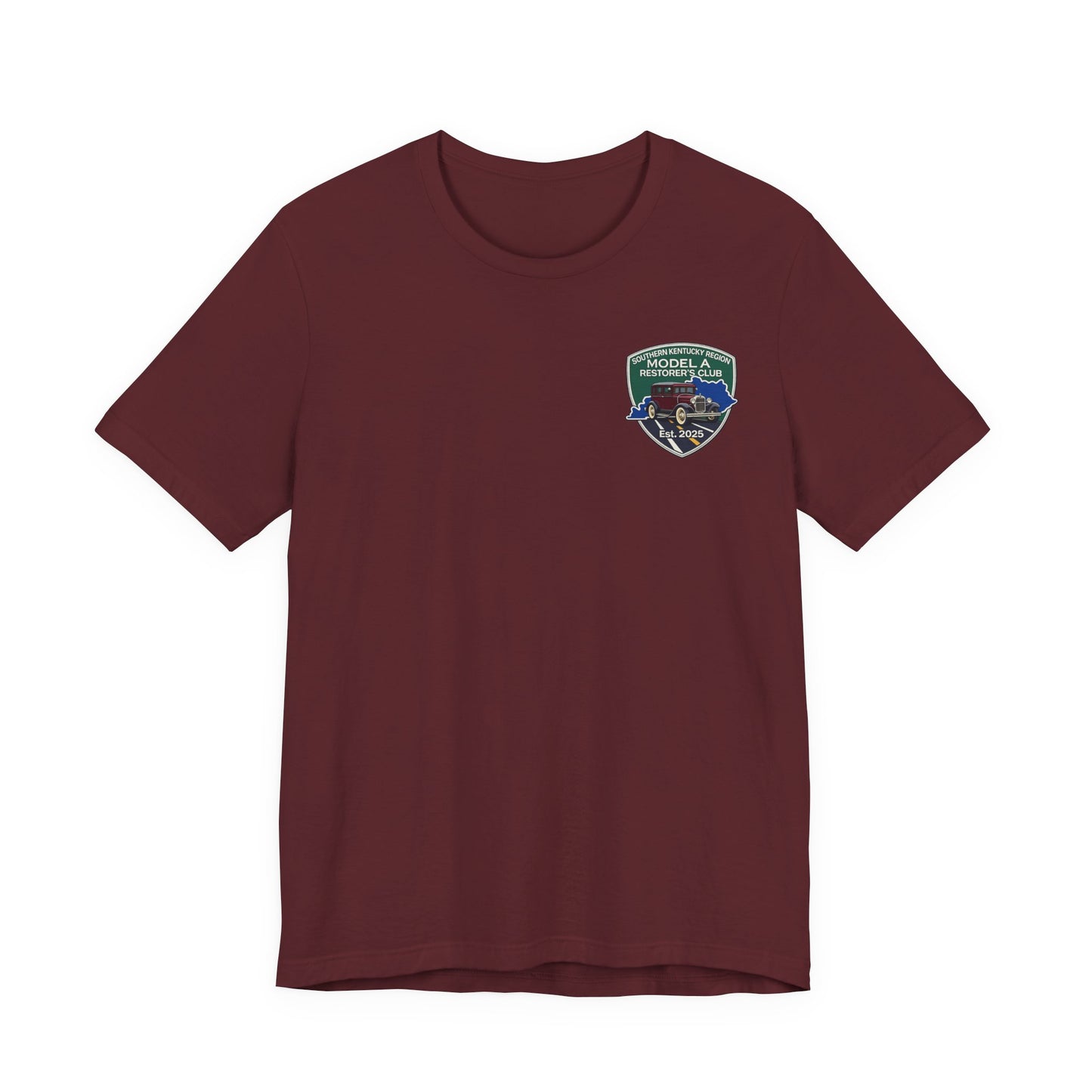 Southern Kentucky Region Model A Restorer's Club T‑Shirt — Front and Back Logos Unisex Jersey Short Sleeve Tee