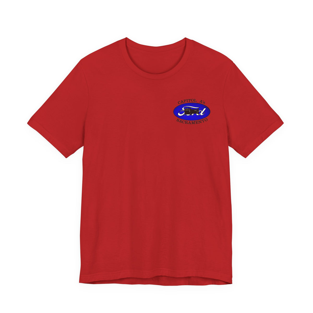Capitol A's (single small logo) Unisex Soft Short Sleeve Tee