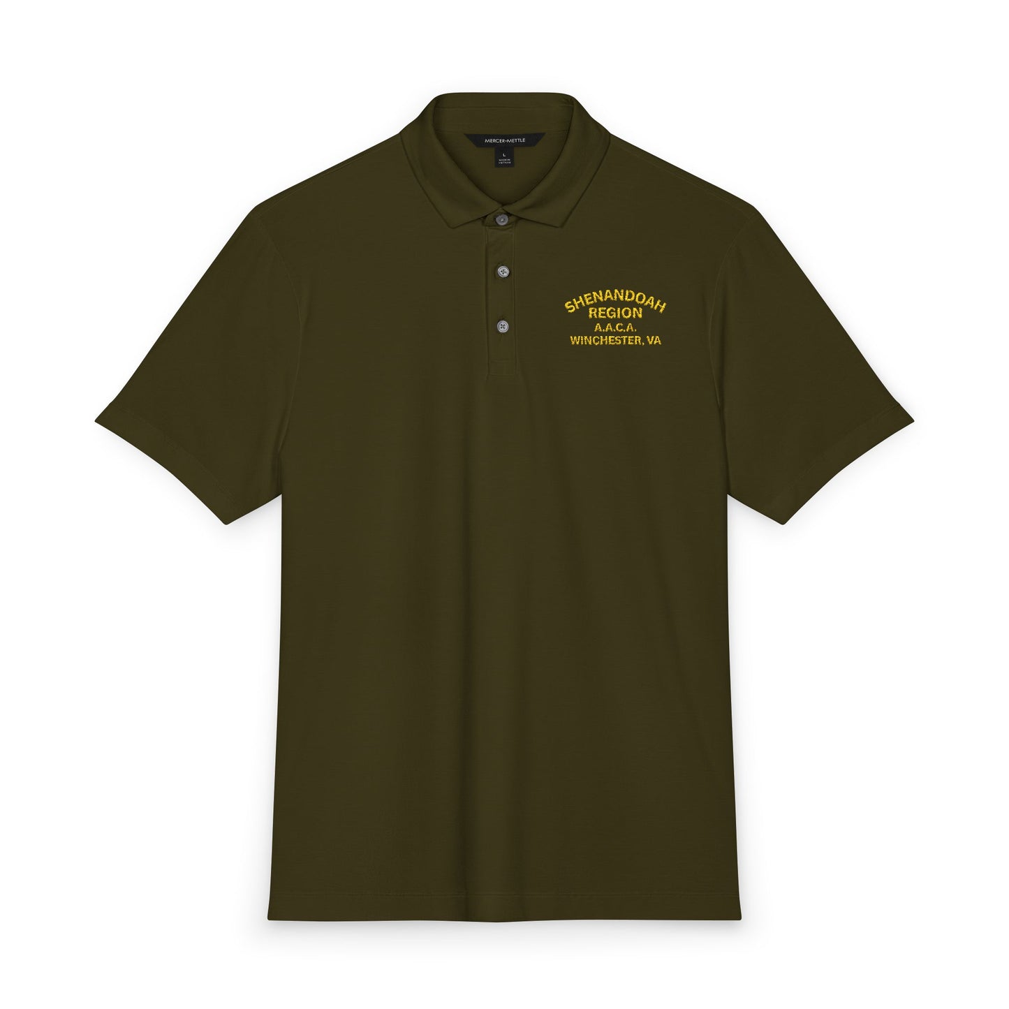 Shenandoah Region AACA Men's Stretch Polo — Embroidered Chest Logo