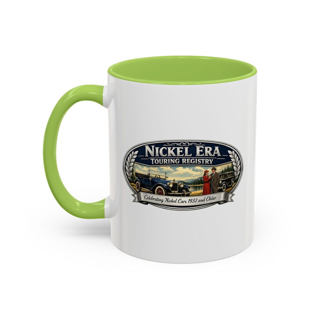 Nickel Era Touring Registry Coffee Mug — Vintage Classic Car Enthusiast Gift