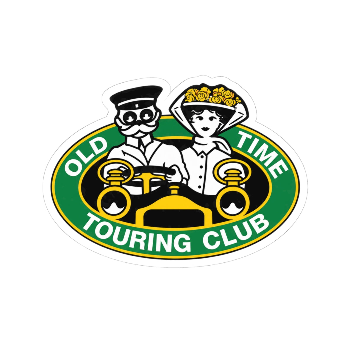 Old Time Touring Club Sticker — Great for Windshields!