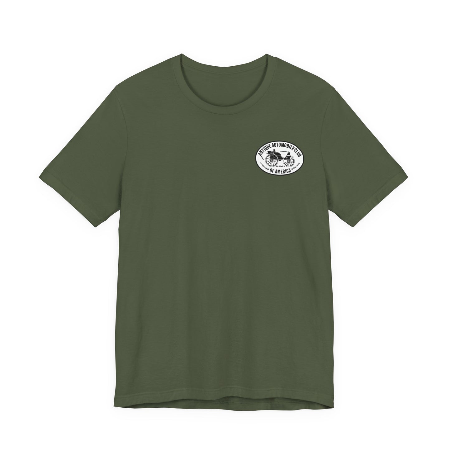 Shenandoah Region AACA Tee — Small White AACA Logo on Front and Large White Shenandoah Region AACA Logo on Back