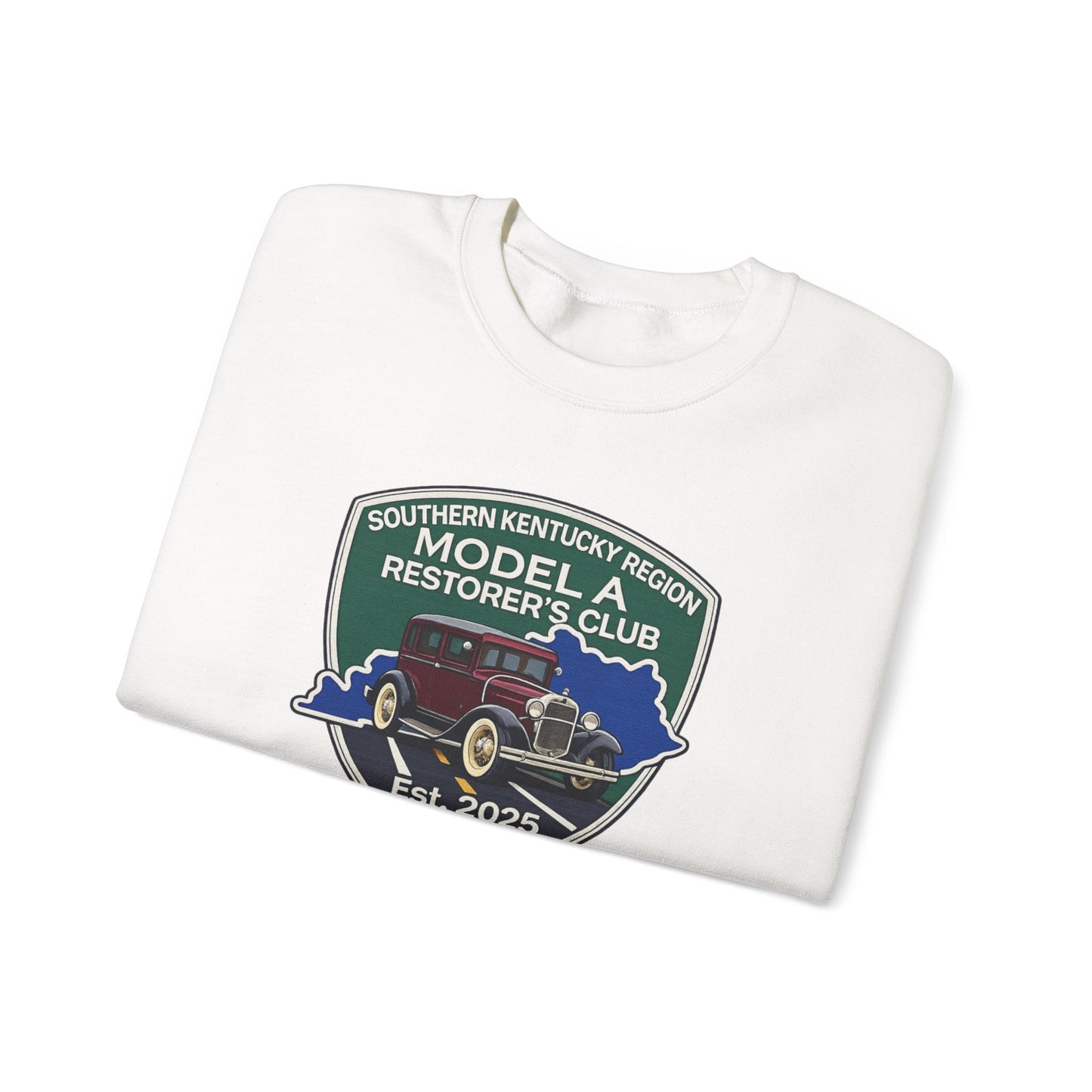 Southern Kentucky Region Model A Restorer's Club Crewneck Sweatshirt — Unisex Heavy Blend™ Gildan Crewneck Sweatshirt