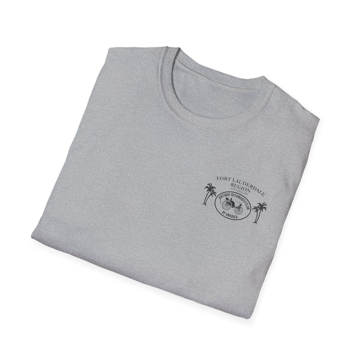 Fort Lauderdale Region AACA T-Shirt - Unisex Softstyle T-Shirt Front and Back Logos