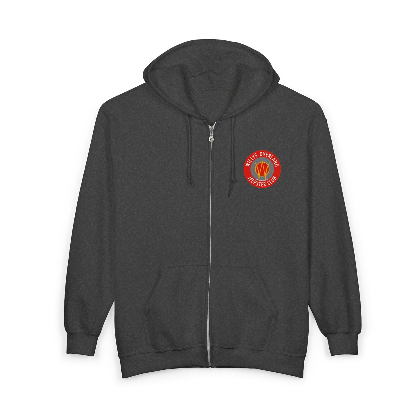 Vintage Willys Overland Jeepster Club Zip Hoodie