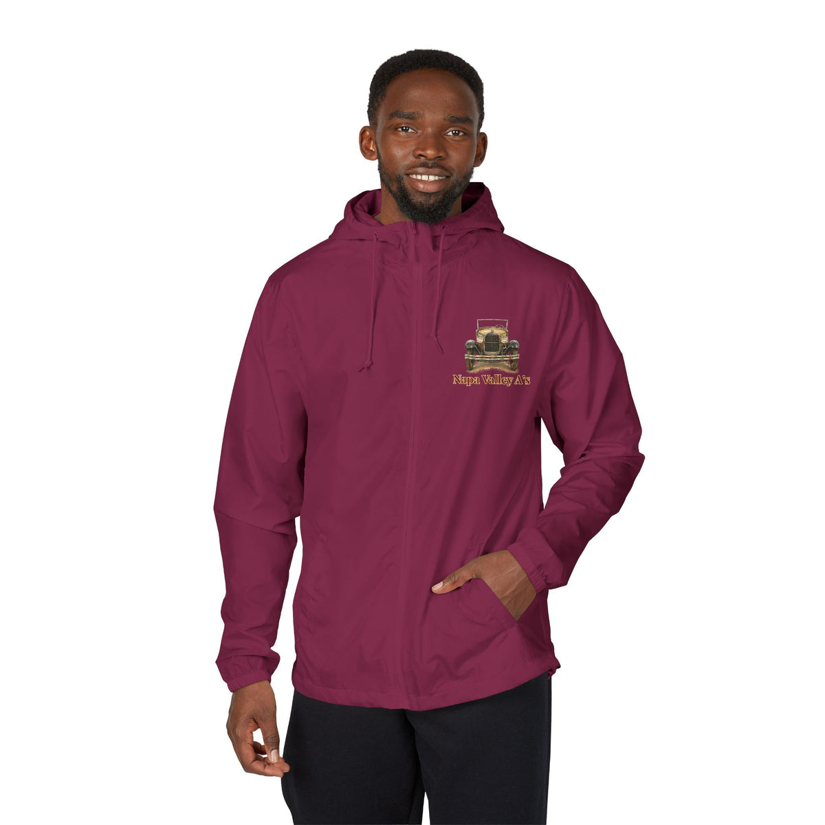 Napa Valley A's Windbreaker Jacket - Front and Back Logos