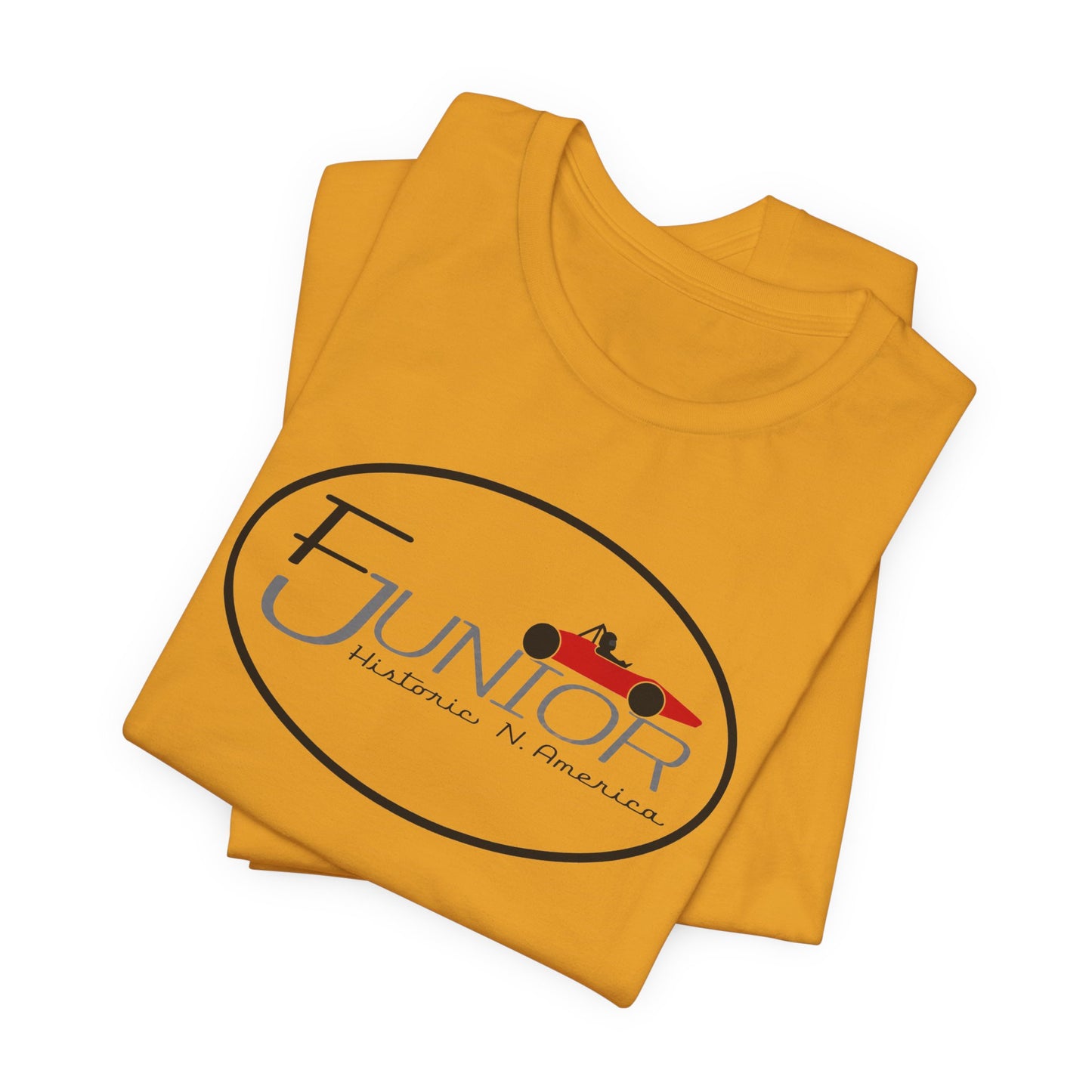 F Junior Historic N. America Racing Logo T-Shirt — Vintage Race Car Graphic Tee