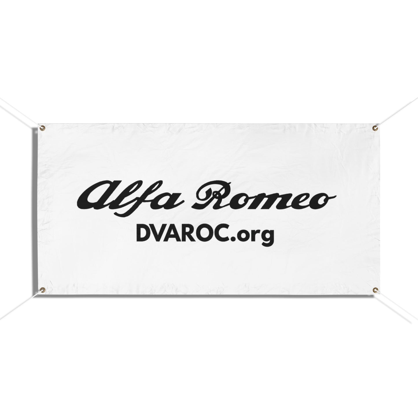 Alfa Romeo DVAROC.org Vinyl Banner (48" x 24")— Car Club Event Sign