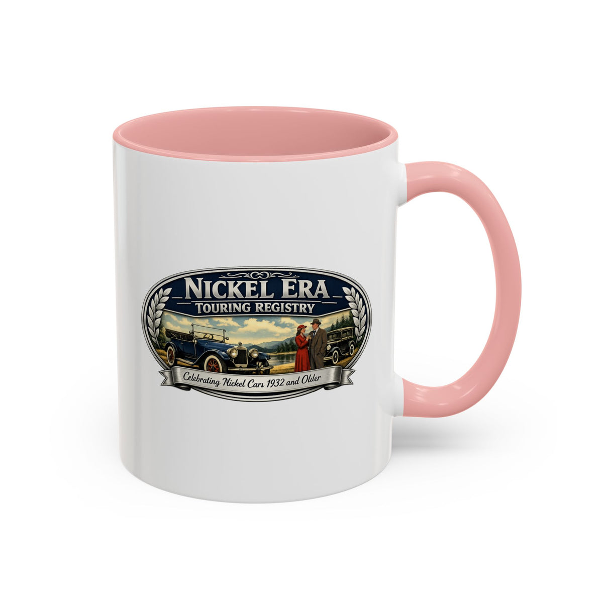 Nickel Era Touring Registry Coffee Mug — Vintage Classic Car Enthusiast Gift
