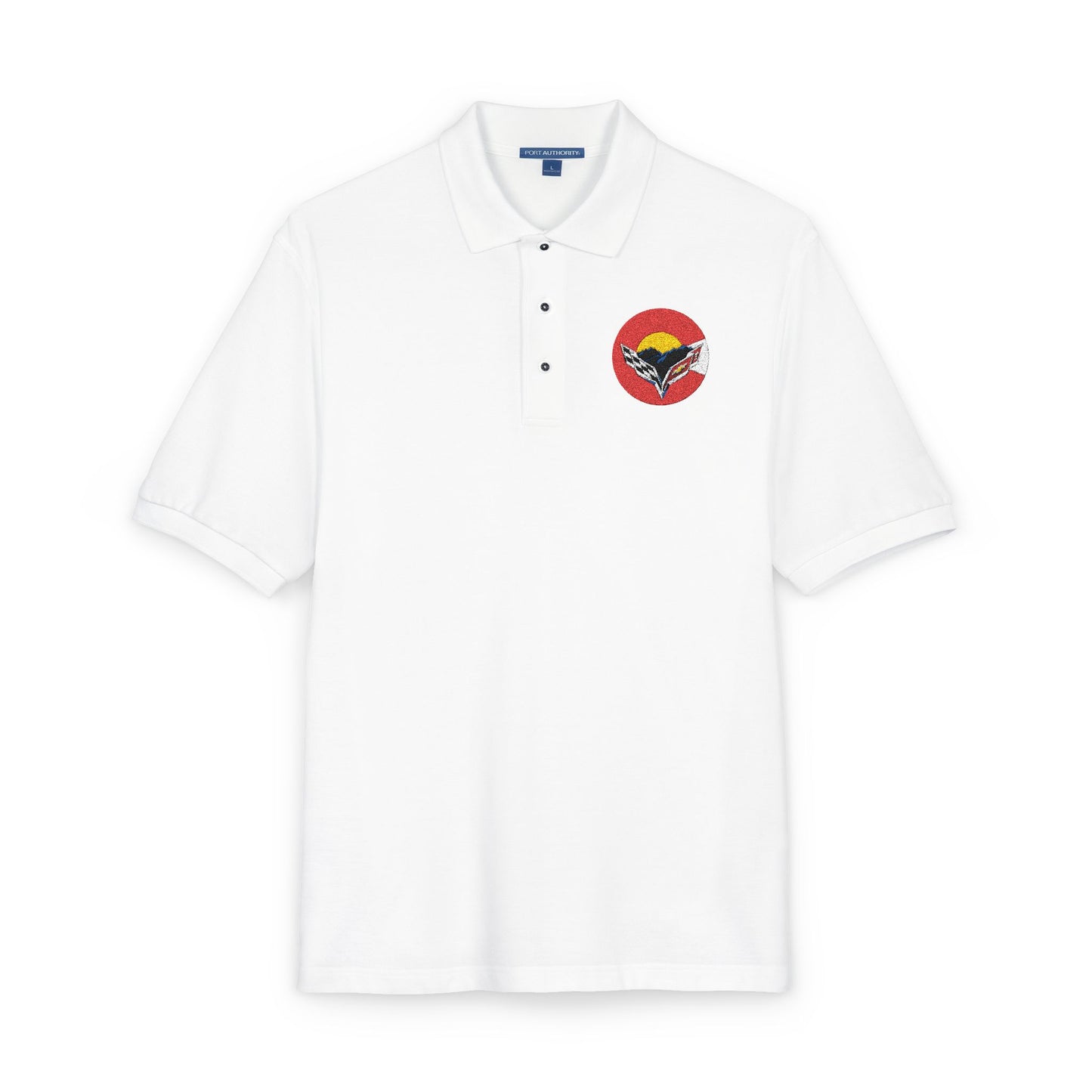 Central Colorado Corvette Club Embroidered Polo Shirt — Classic Golf Polo
